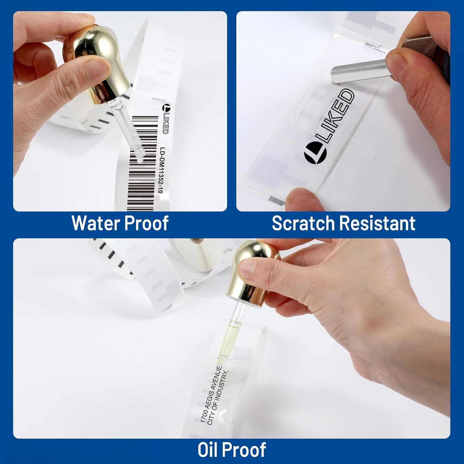 7500 Compatible DYMO 30332 Square Label 1″ x 1″ for QR Codes, Multipurpose Label