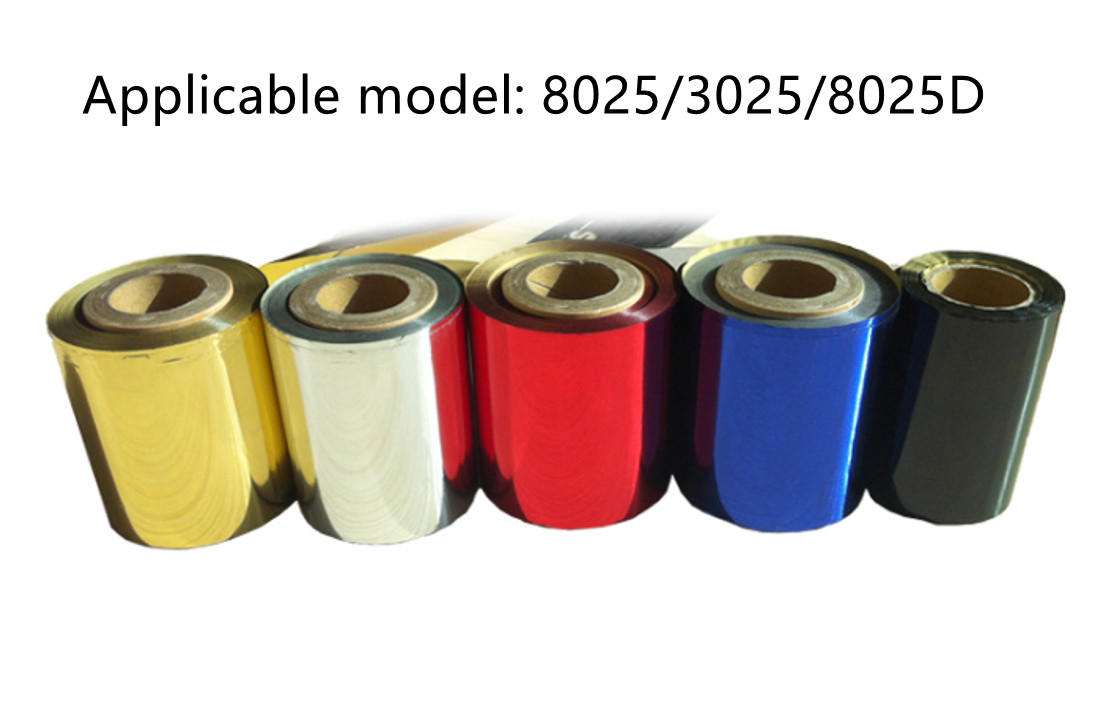 5 Rolls 6.4cm*100m Hot Foil Paper for AMD-8025/3025/8025D Hot Foil Printer