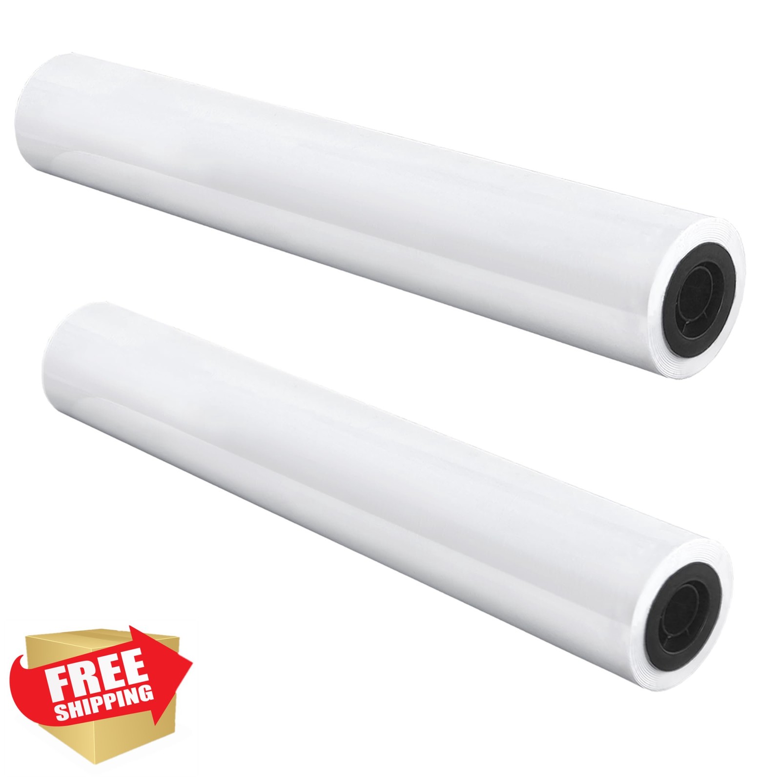 Goefun 24″x500′ Plotter Paper 2 Rolls Wide Format 3″ Core Inkjet