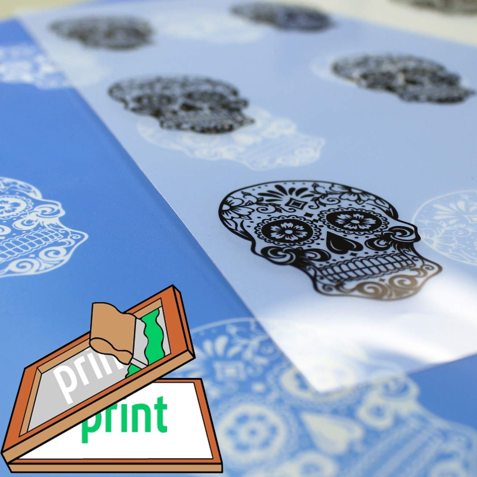 11″ x 17″100 sheets，Waterproof Inkjet Milky Transparency Film T-Shirt Printing