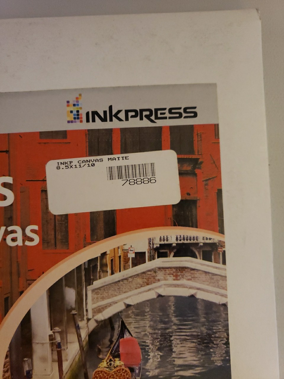 Inkpress Matte Canvas Photo Paper 8.5″ X 11.5″ 10 Sheets, ACW851110 New Sealed
