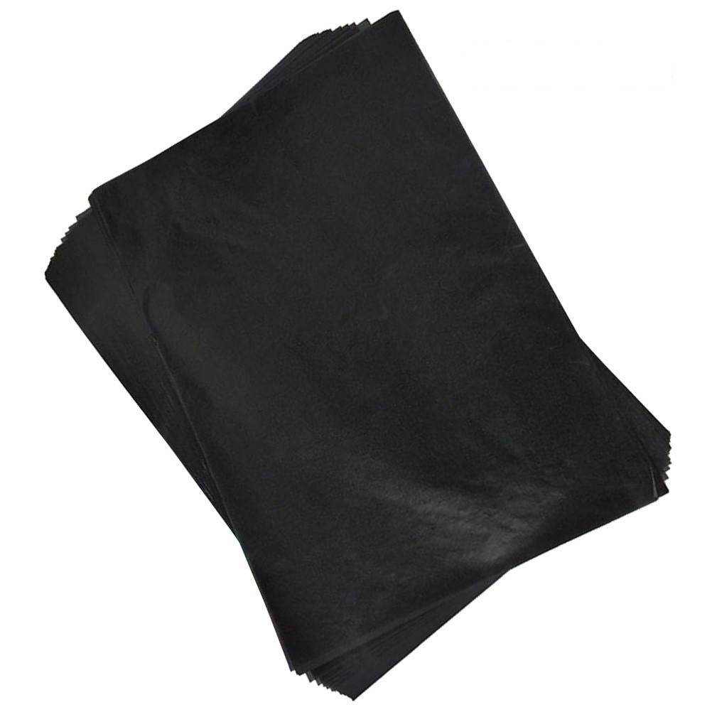 100Pcs Durable Carbon Tracing Paper Transfer Sheets for Arts Crafts Black