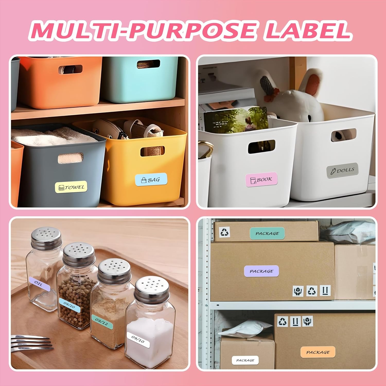 18 Rolls Mini Thermal Printer Sticker Paper 57x25mm High-Contrast Sticker Paper