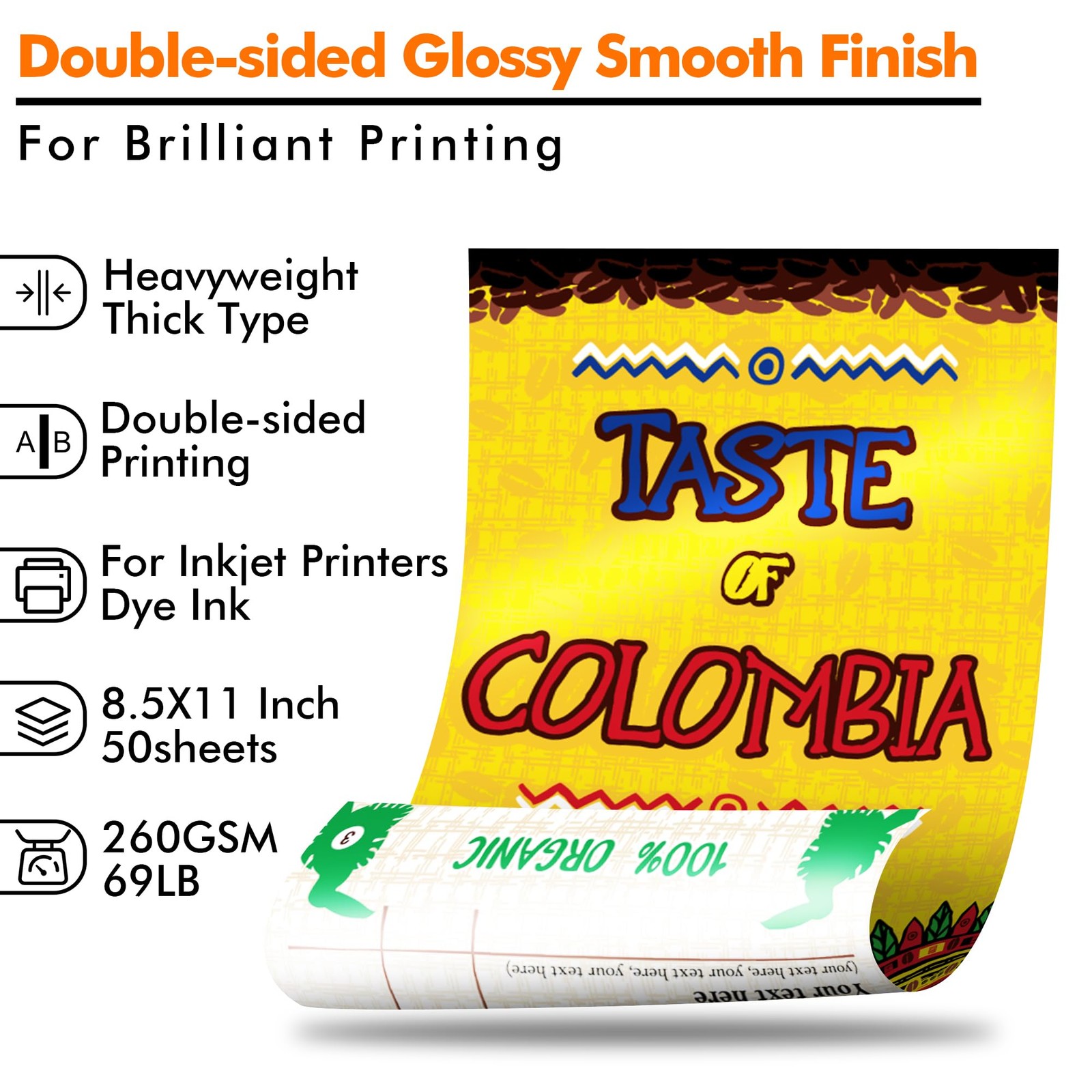 Koala Photo Paper 8.5X11 Inches Heavyweight Double Sided Glossy 50 Sheets 260…
