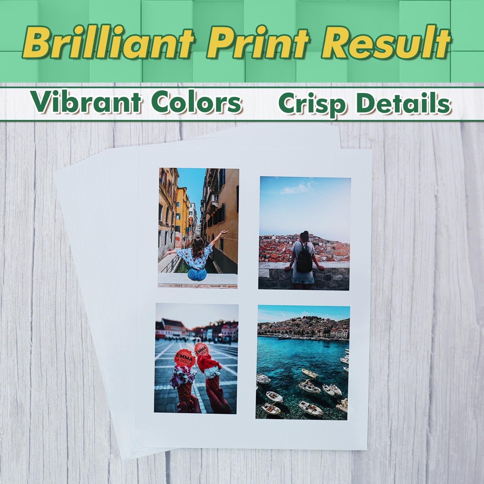 Lot 20-120 Koala Sticker Paper for Inkjet & Laser Glossy Adhesive Photo Paper