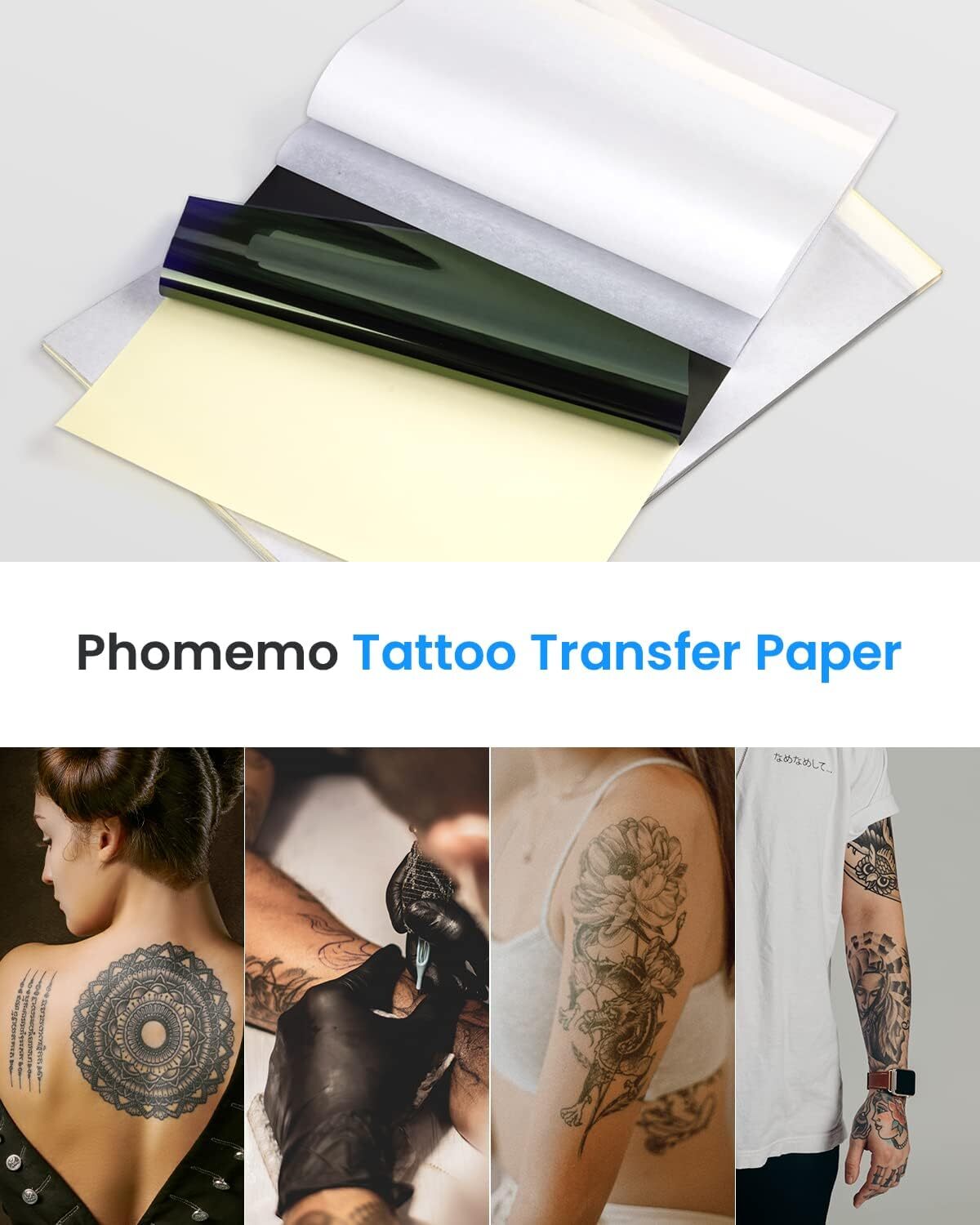 Tattoo Transfer Paper Stencil Carbon Thermal Tracing Hectograph Supplies Sheets