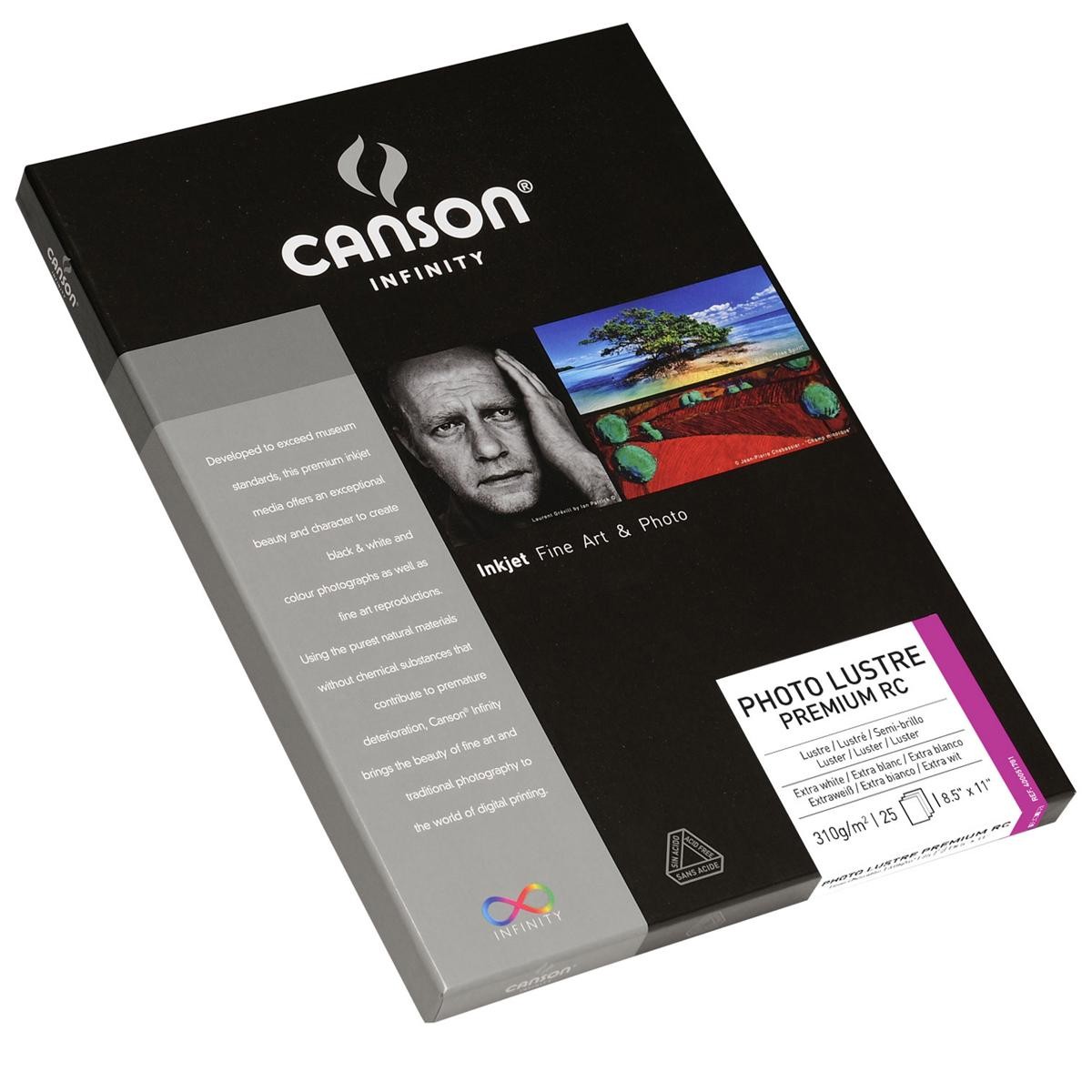 Canson Infinity Infinity Photo Lustre Premium RC 310gsm Inkjet Paper, 8.5×11″, 2