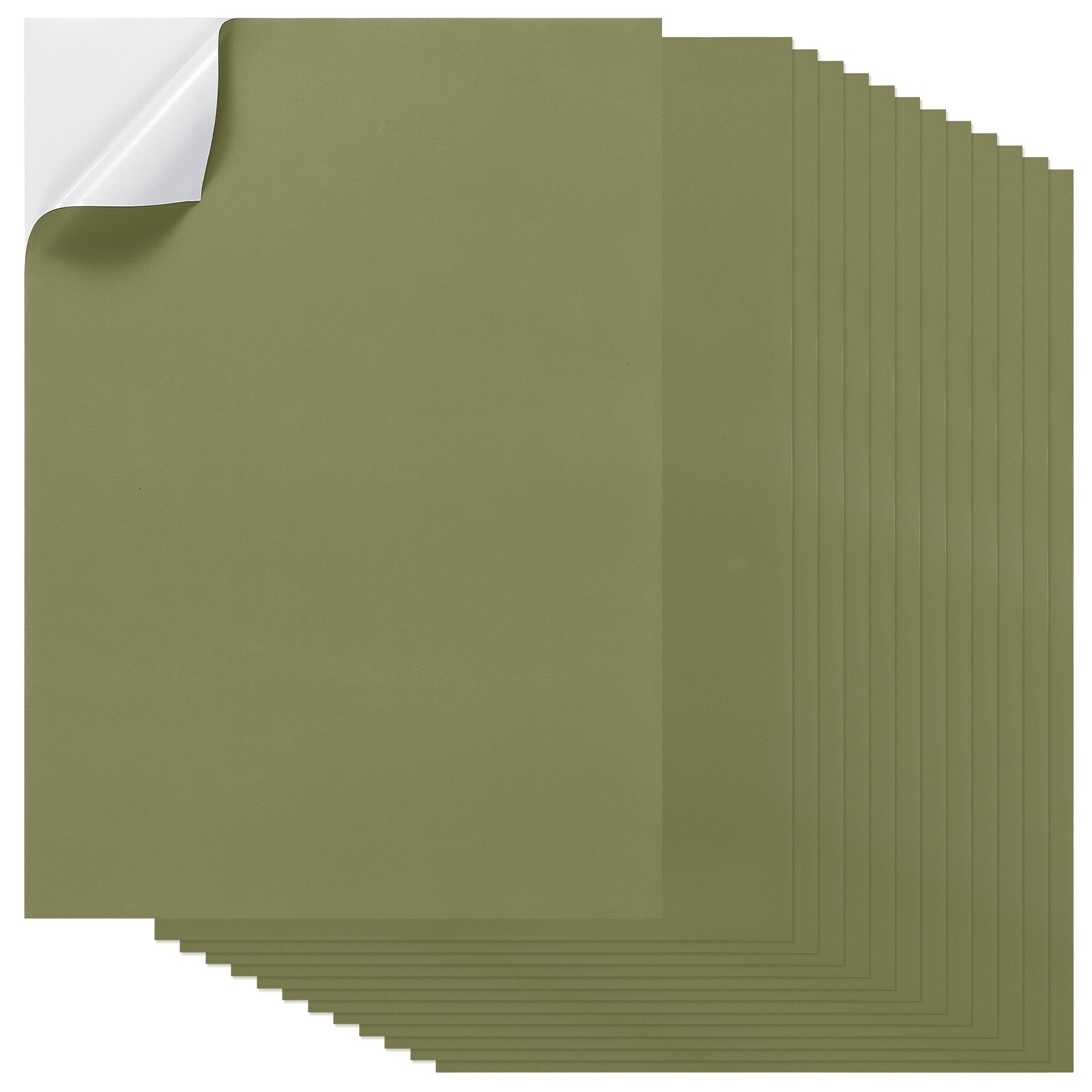 20 Sheets Adhesive Labels A4 for Shipping, Brown, for Office