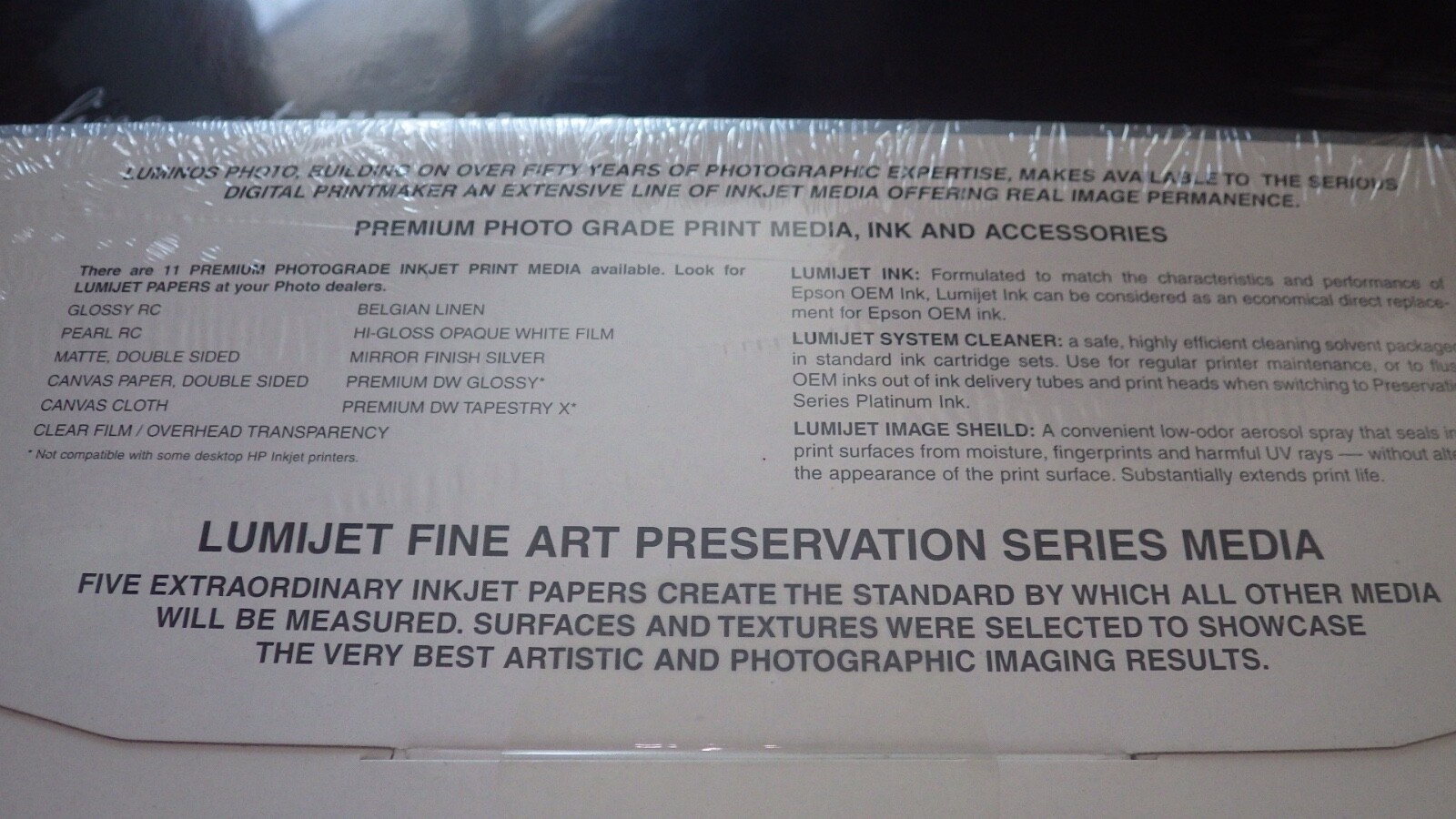 Lumijet Preservation Series 308 gsm Radiant White Rag Paper 11 x 17″ – 10 Sheets