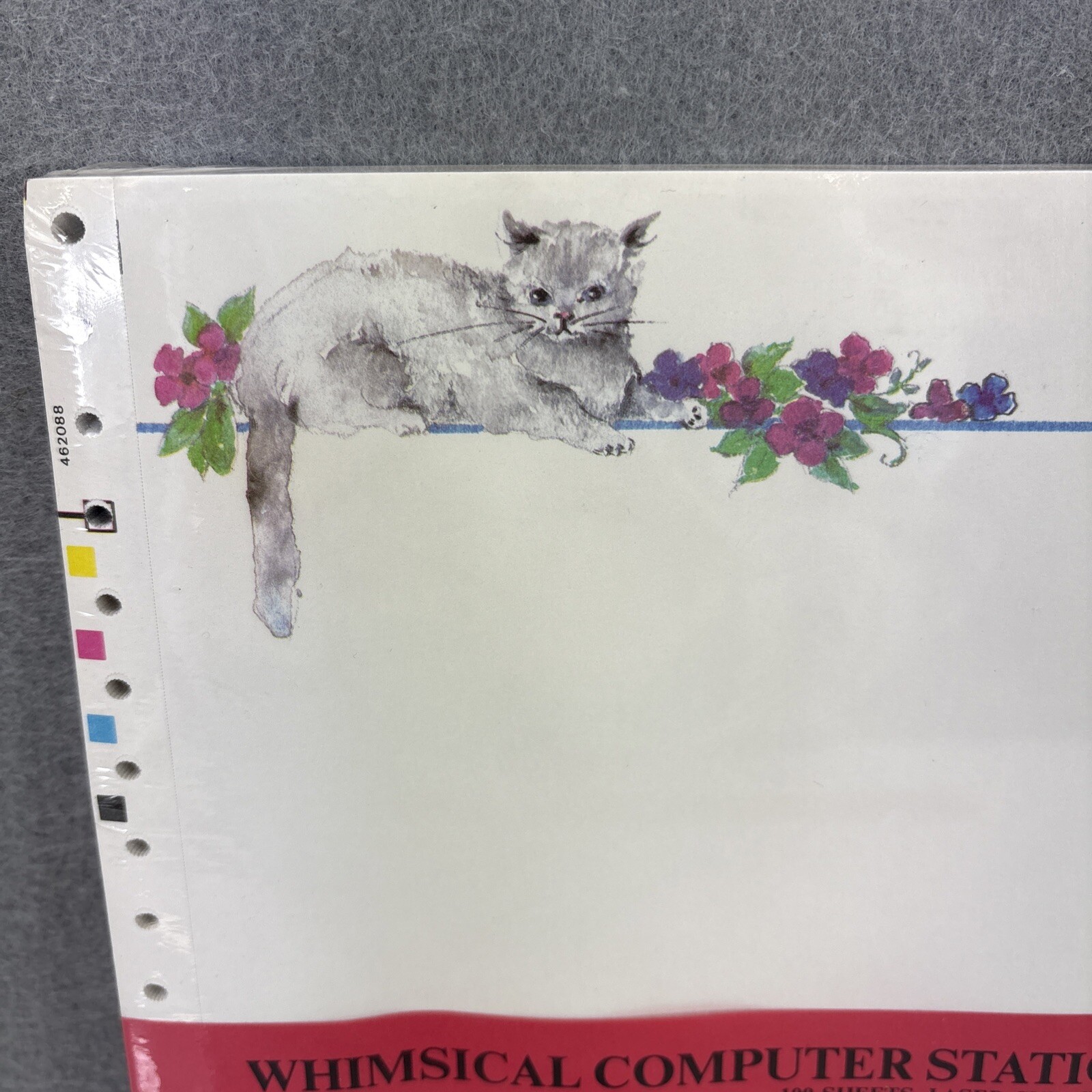 Computer Sensations Inc. 118 Cats Whimsical Stationery Dot Matrix Paper Feed 100
