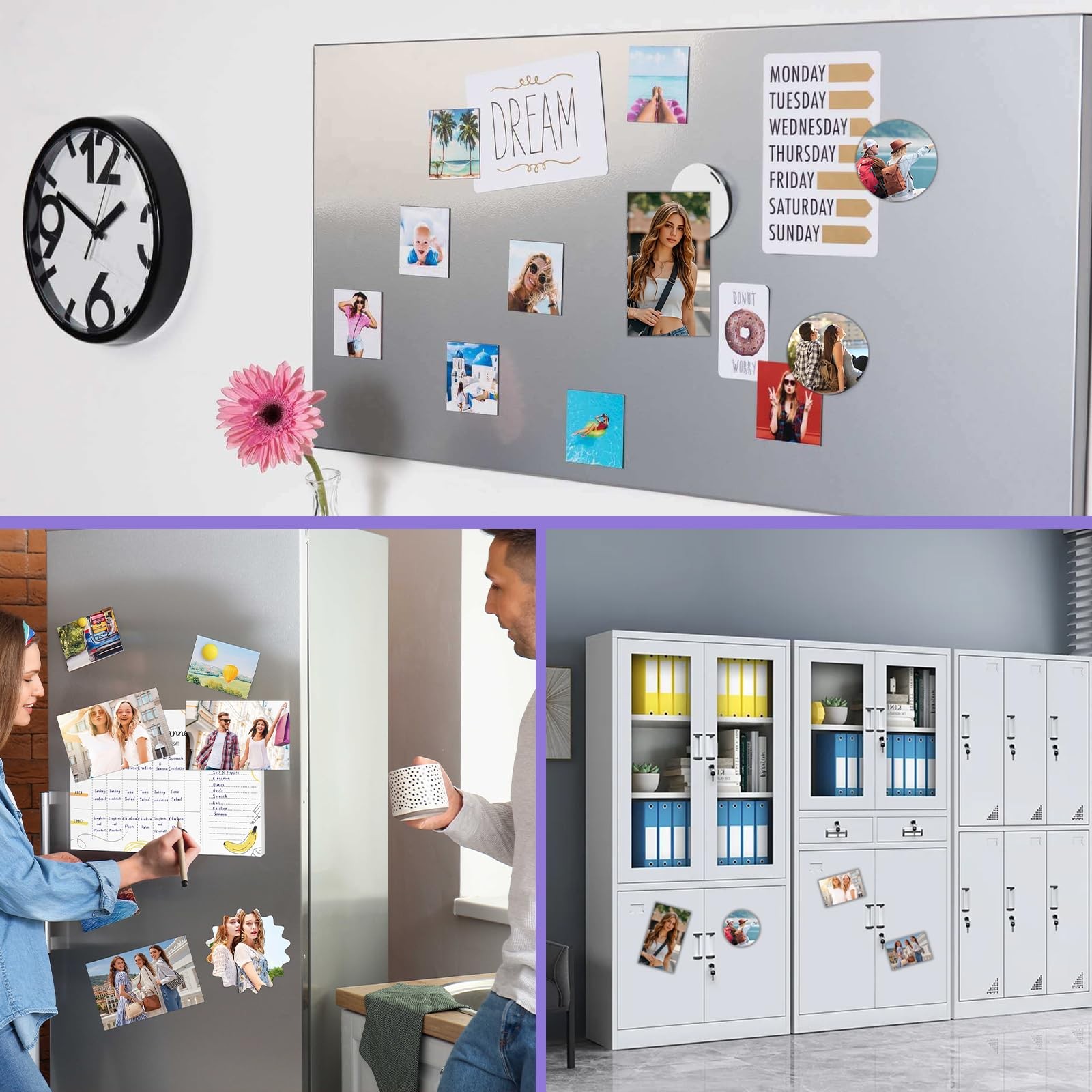 Printable Magnetic Sheets 8.5×11 Inches Matte Magnet Paper Sheet 24 Pcs Non A…