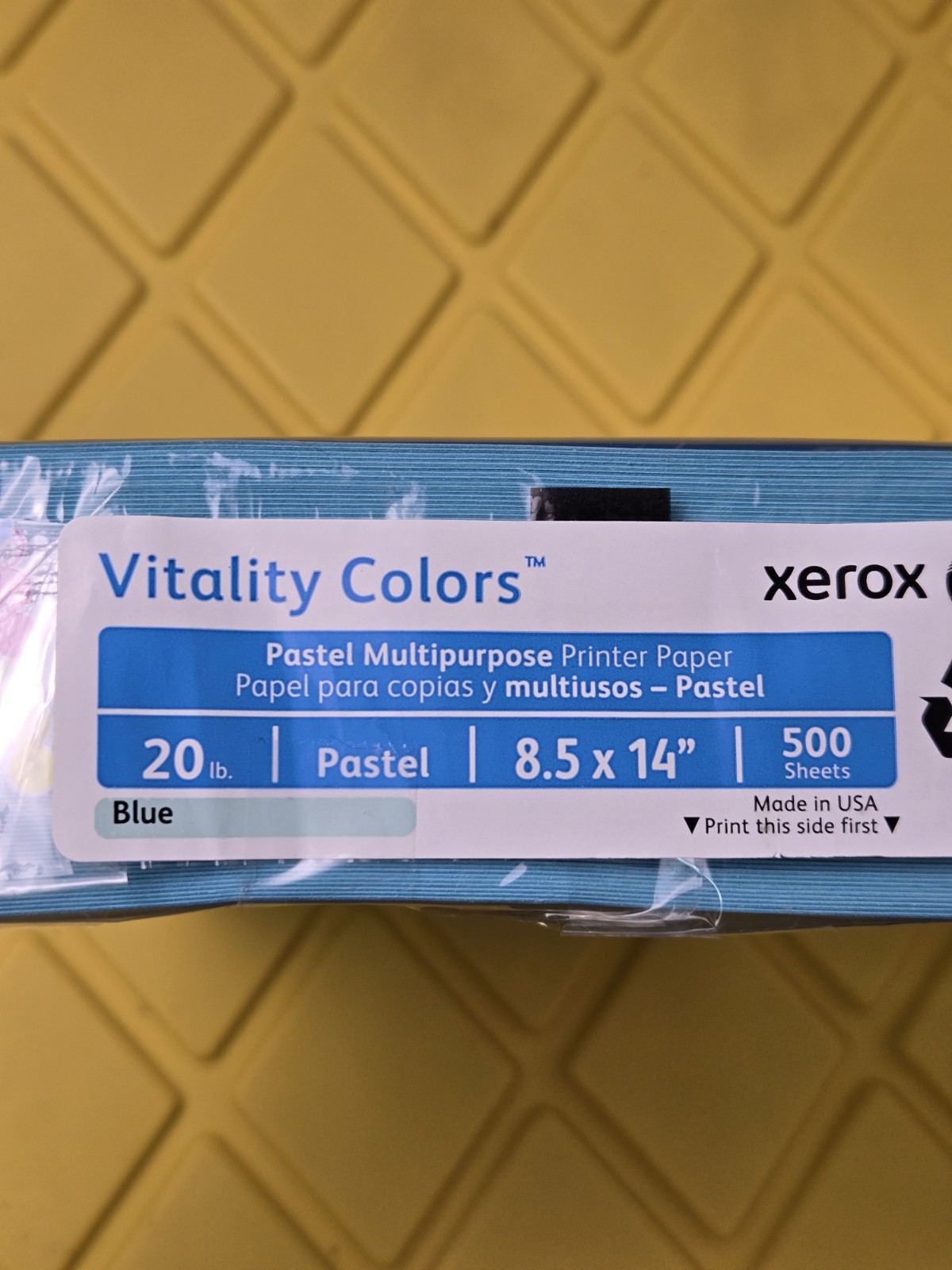 Xerox Vitality Colors Blue Pastel Printer Paper 8.5×14 Legal 20lb 500 Sheets New