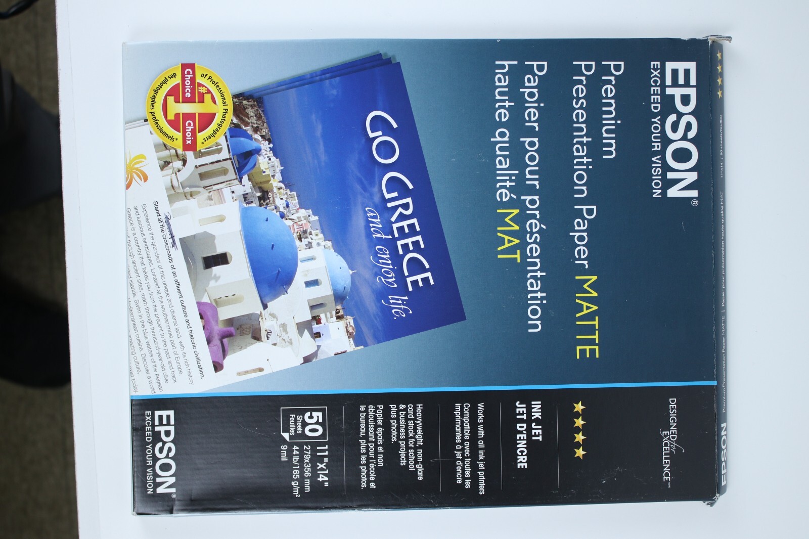 Epson Presentation Paper, 11 x 14. Inkpress Media Pro Silky 11×14
