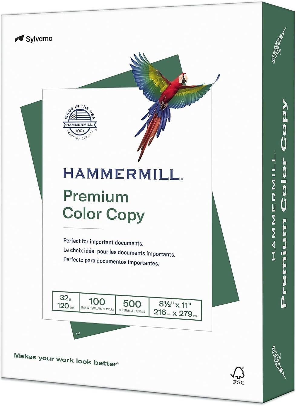 High-Quality 8.5 x 11 Printer Paper – 32 lb Weight, 100 Bright – Made in the USA