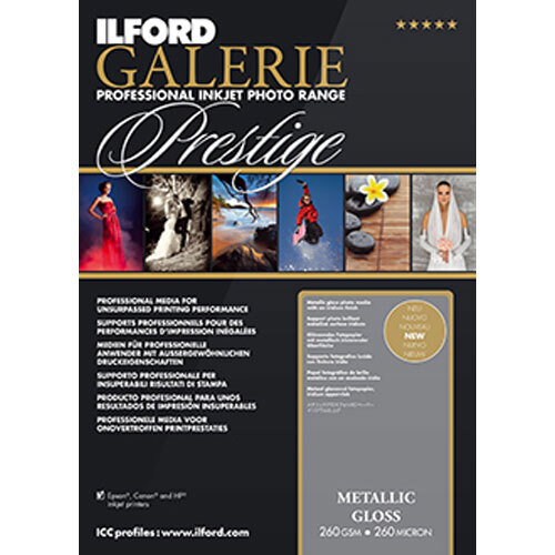 Ilford GALERIE Prestige Metallic Gloss Paper 8.5×11 25 Sheet Box