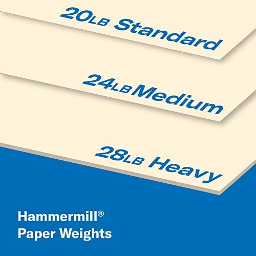 Hammermill Colored Paper, 20 lb Ivory Printer 1 Ream | 500 Sheets,