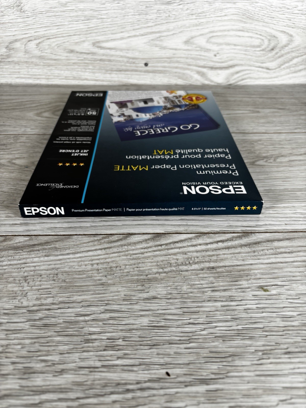 Epson Inkjet Presentation Paper Premium Matte 8.5×11 50 Sheets Cardstock