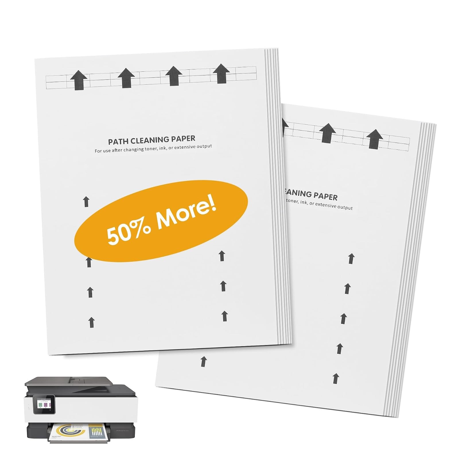 Printer Cleaning Sheets Letter Size 15 Pack Laser Inkjet