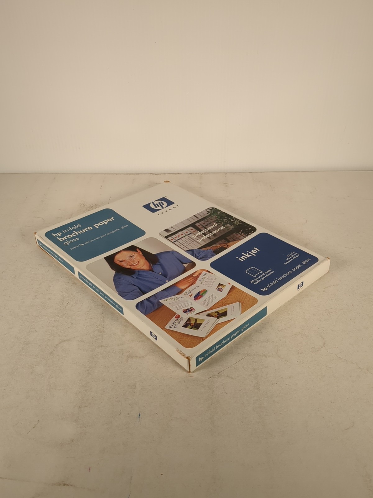 Open Box HP Trifold Glossy Brochure Paper C7020A Inkjet 100 Sheets Complete