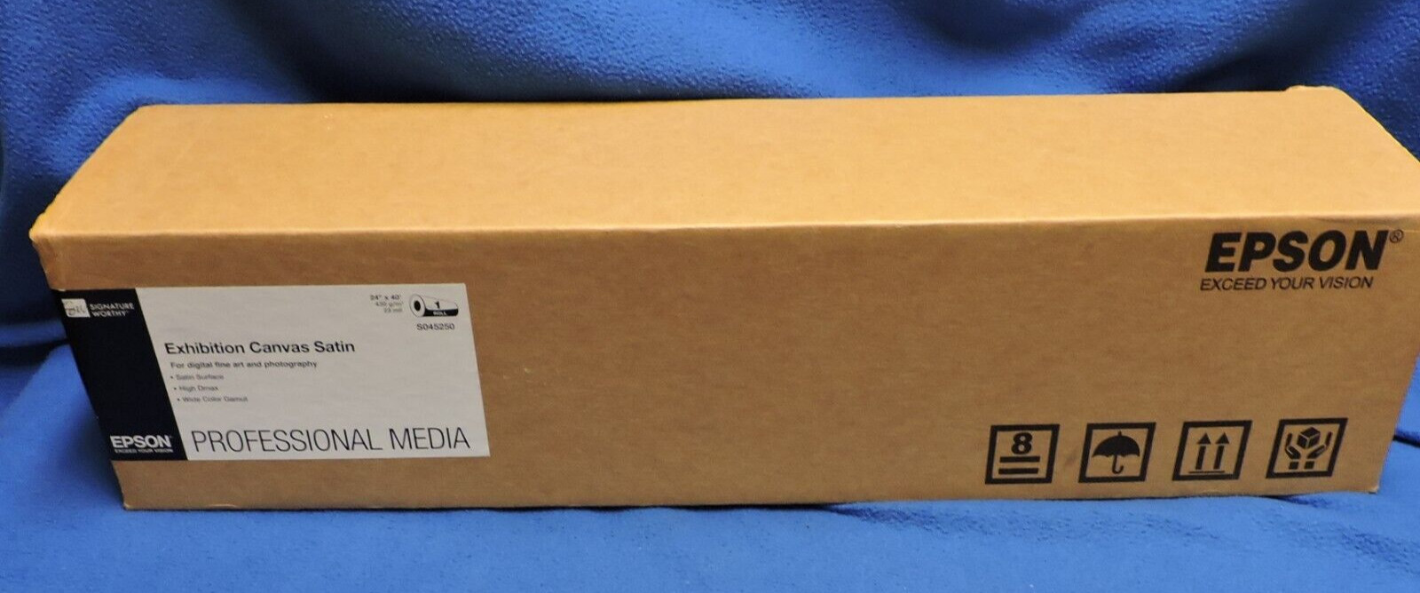 Epson Exhibition Canvas Satin S045250, 24″ x 40 ft. Roll