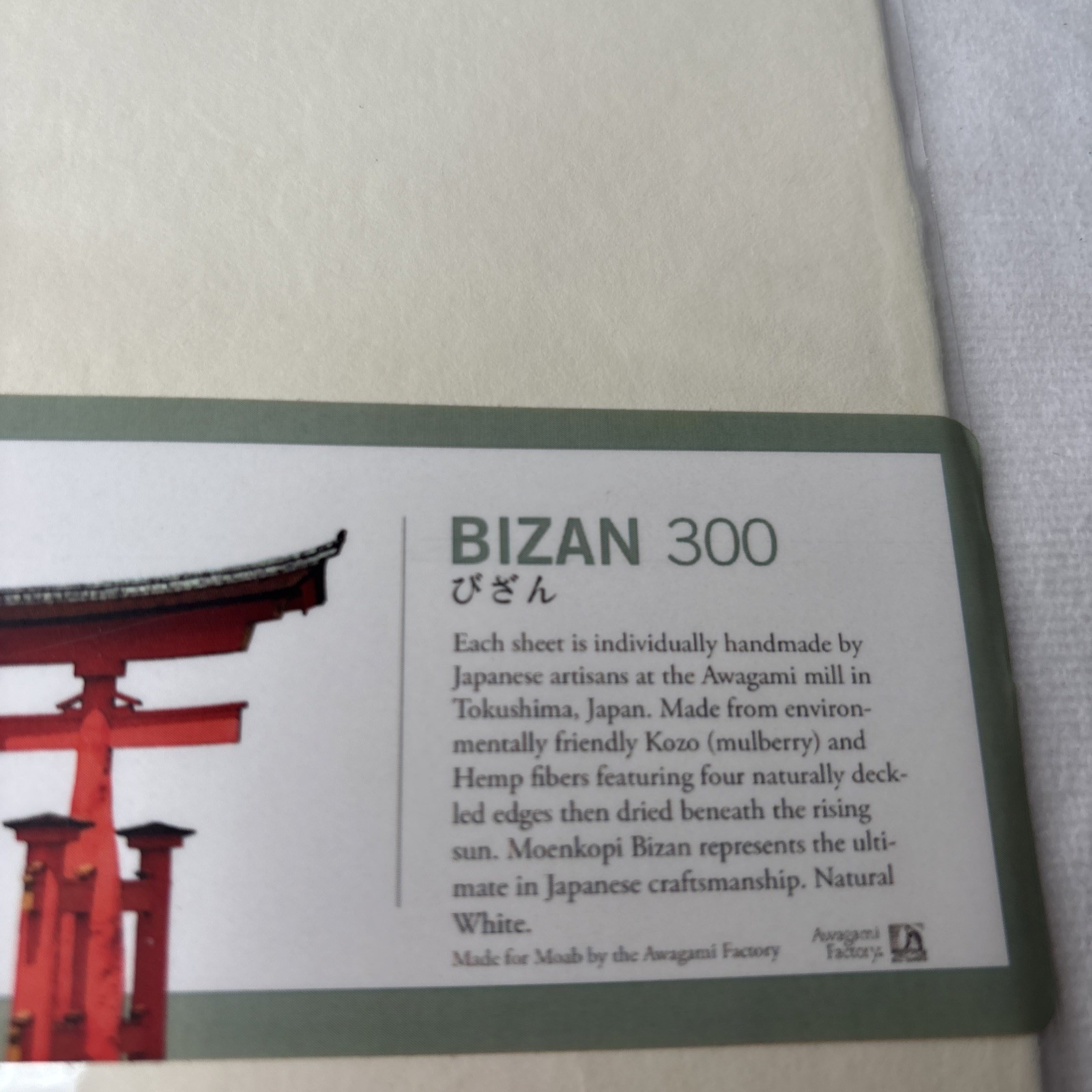 moenkopi Bizan 300 Traditional Japanese Washi Digital Art by MOAB — 1 SHEET —