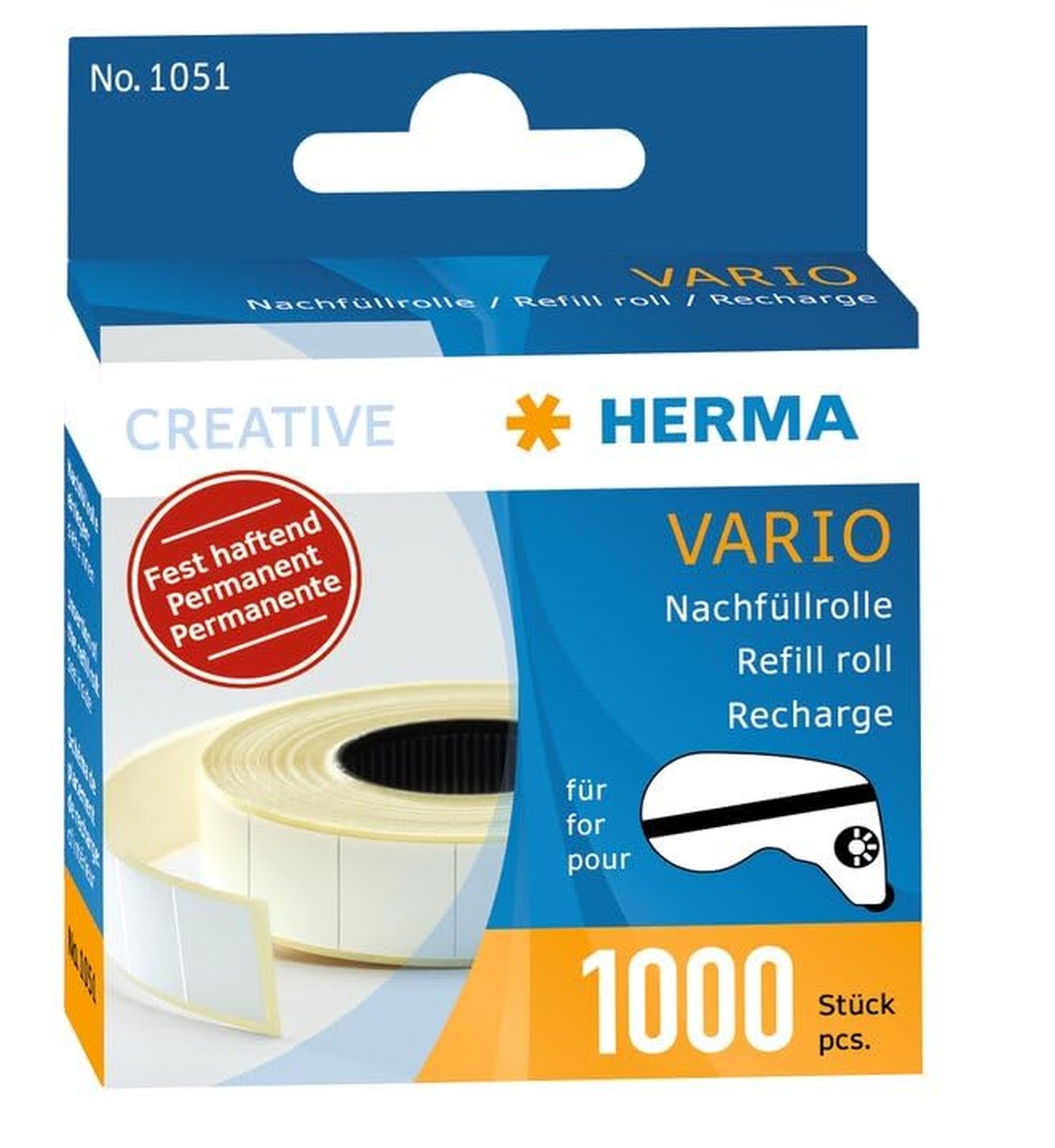 Permanent Paper Sticker Refill Pack 1000 Sheets for Labeling Craft Use, New, USA