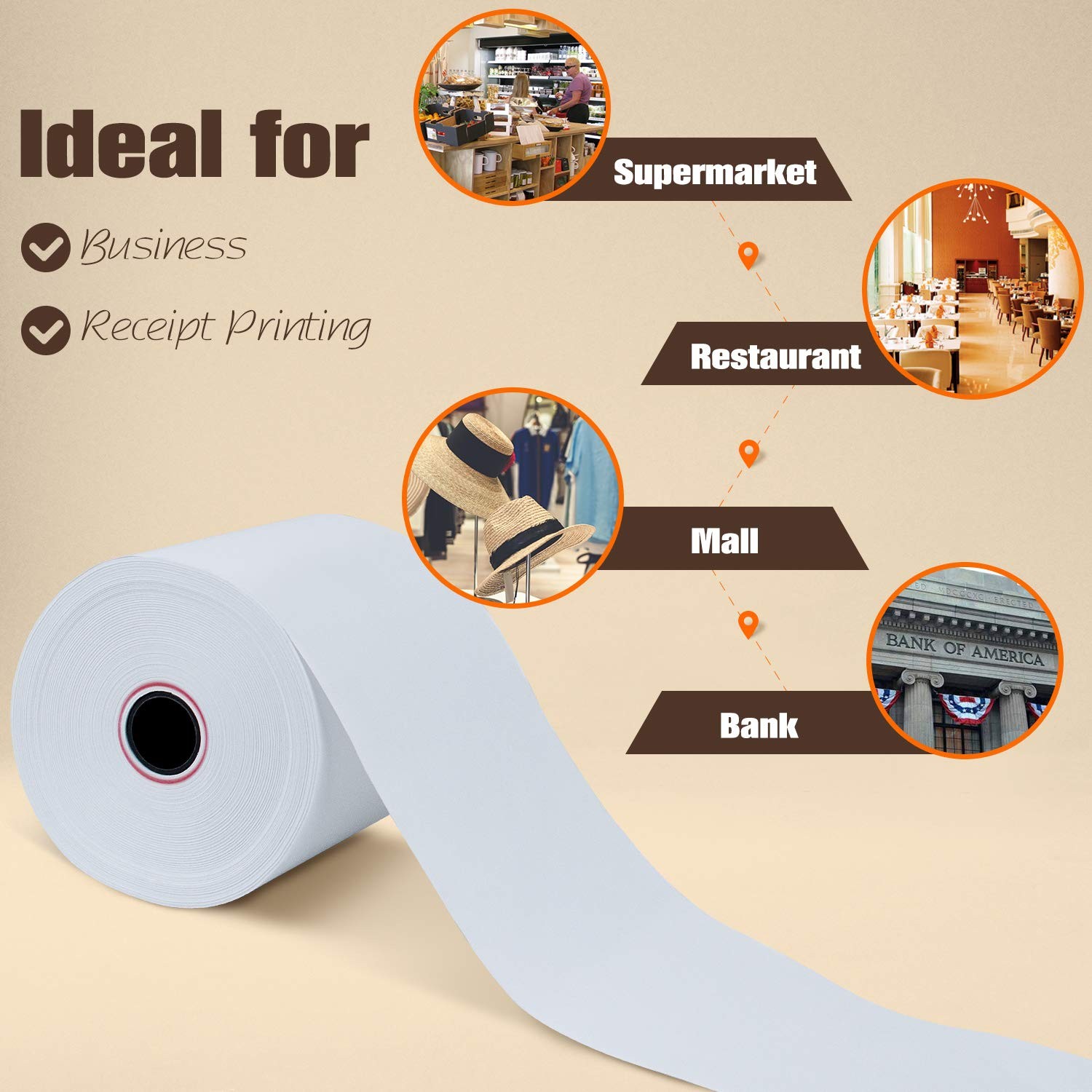 TK Thermal King, (10 Rolls) 3 1/8″ x 230′ 3-1/8″ X 230′, 10 Rolls