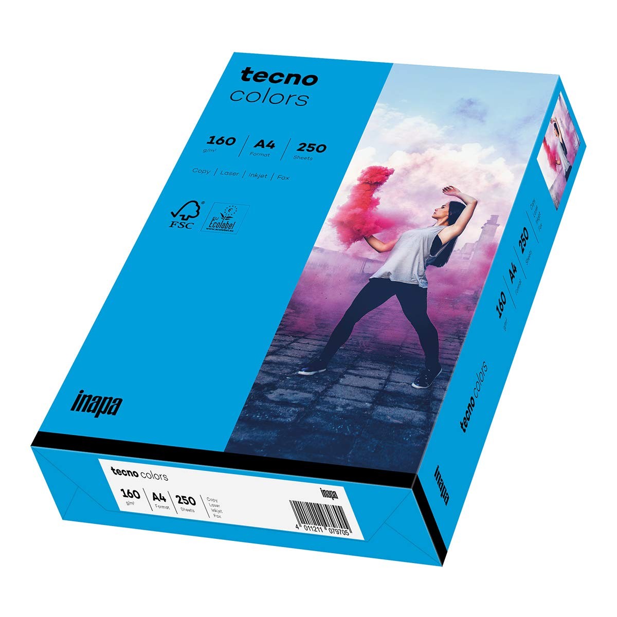 Coloured Printer Paper, Colourful Paper Tecno Colors 160gsm, A4, 250 Sheets, i…