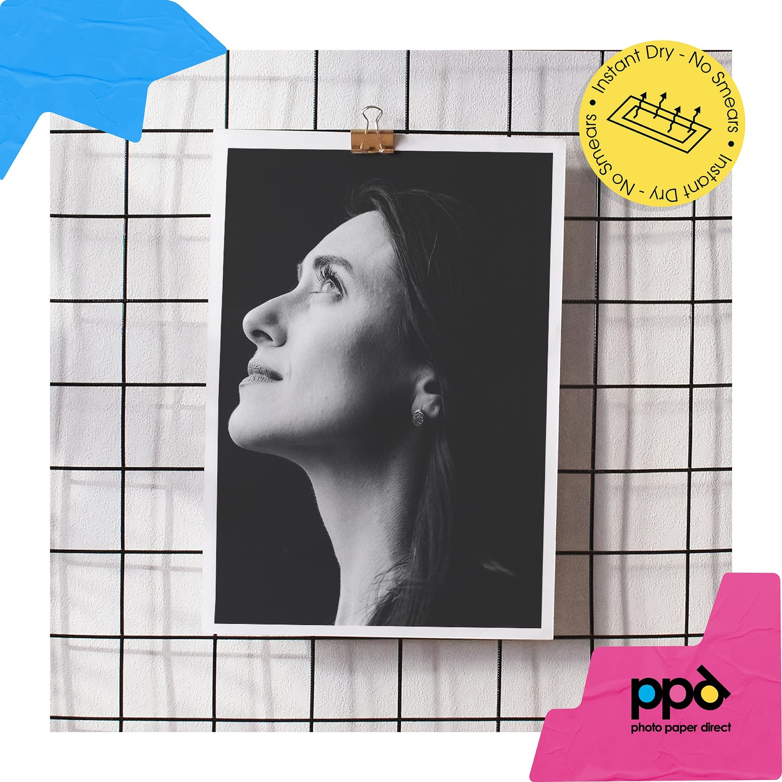 25xA3 Inkjet Fine Art Etching White Velvet 270g Photo Paper Matte with Gentle T…