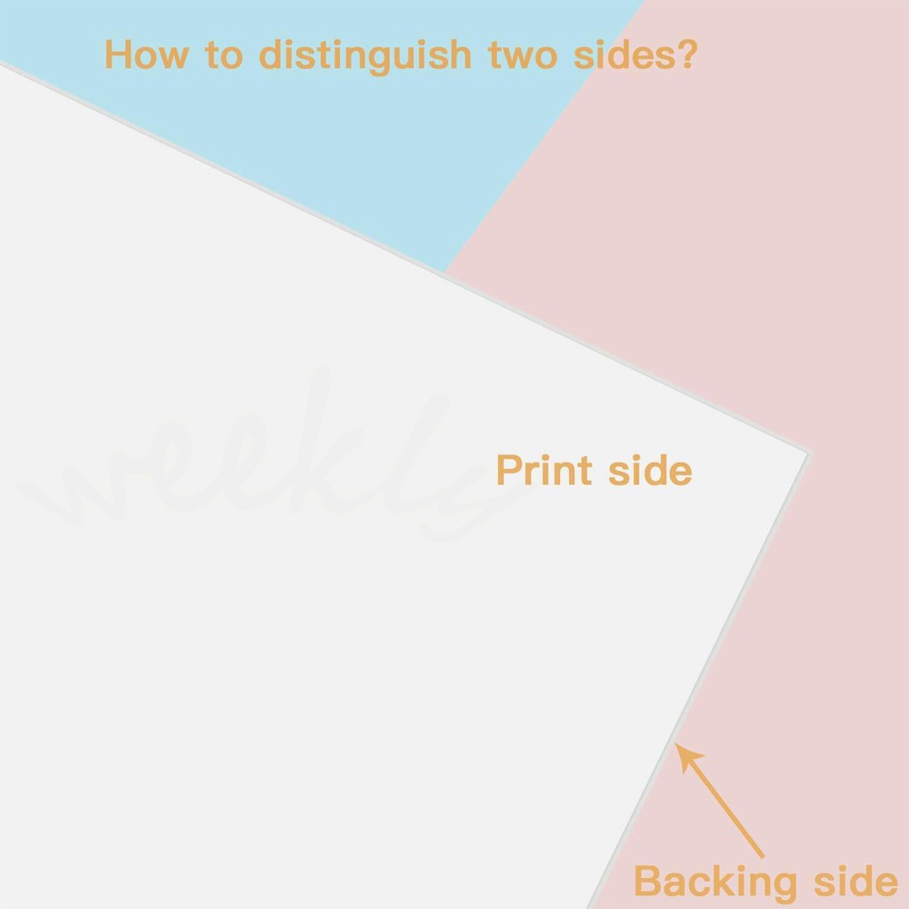 Printable Vinyl Sticker Paper 8.5×11 Glossy Matte Clear for Inkjet Laser Printer
