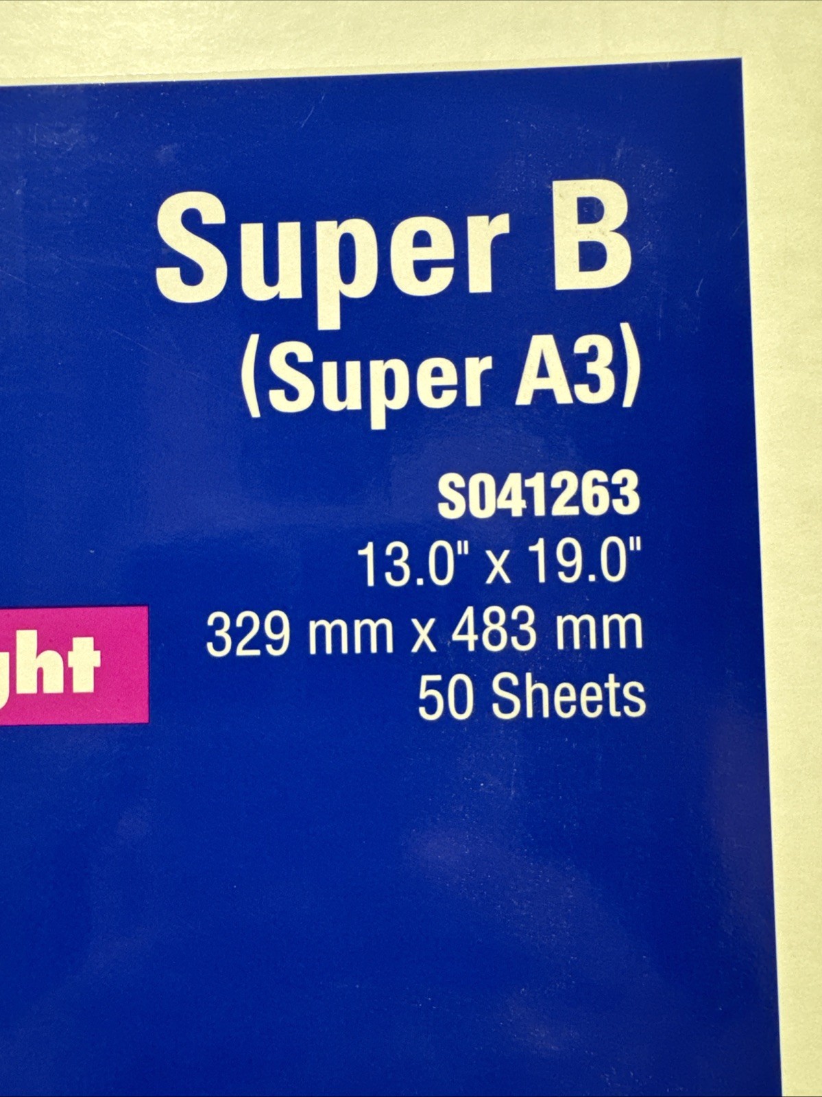 Epson Professional Media 13×19 SuperB Matte Paper Heavyweight 50 Sheets+2 READ