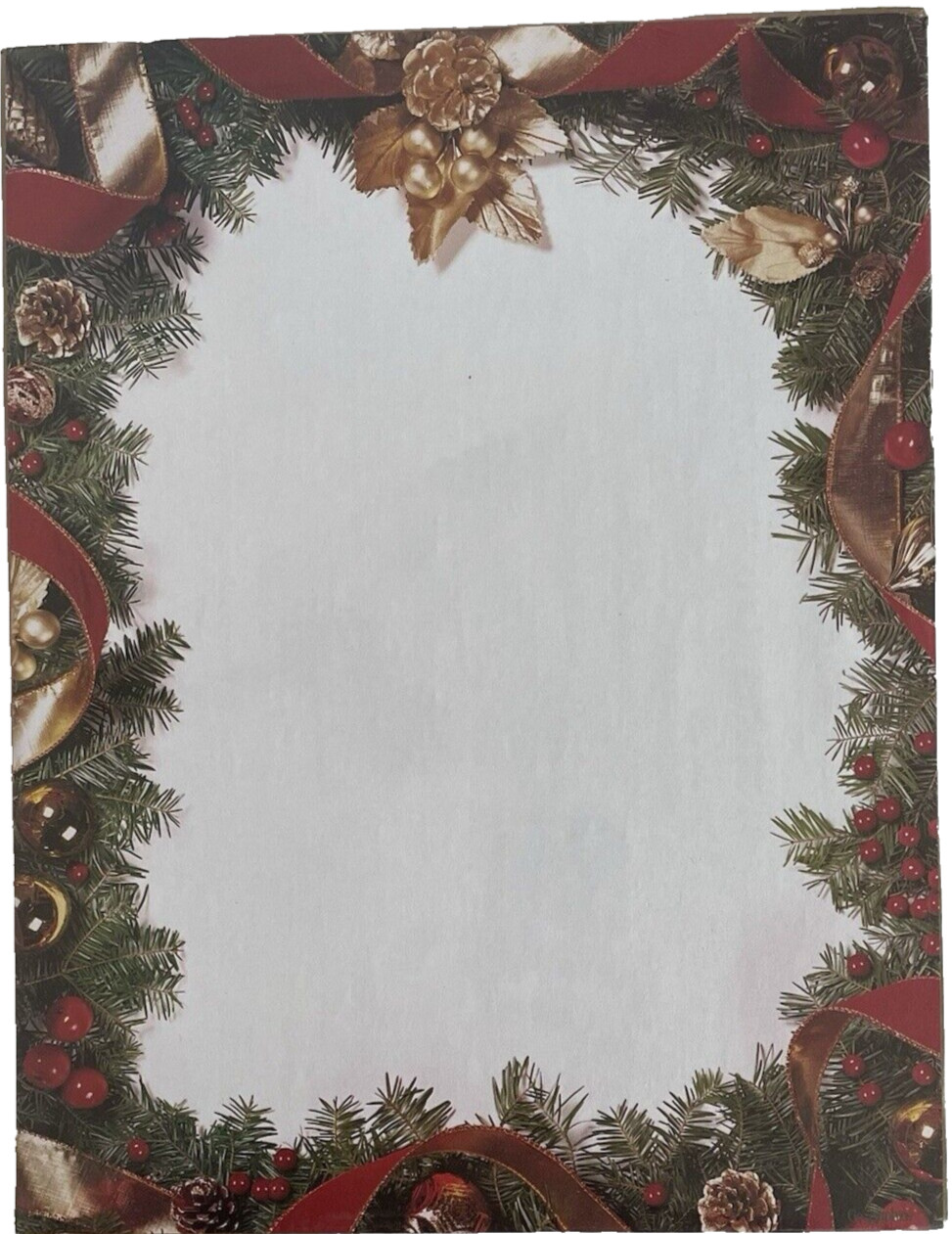 NEW Holiday Paper 8 1/2 x 11″ Christmas Stationary 100 Count Geographic 24/60 LB
