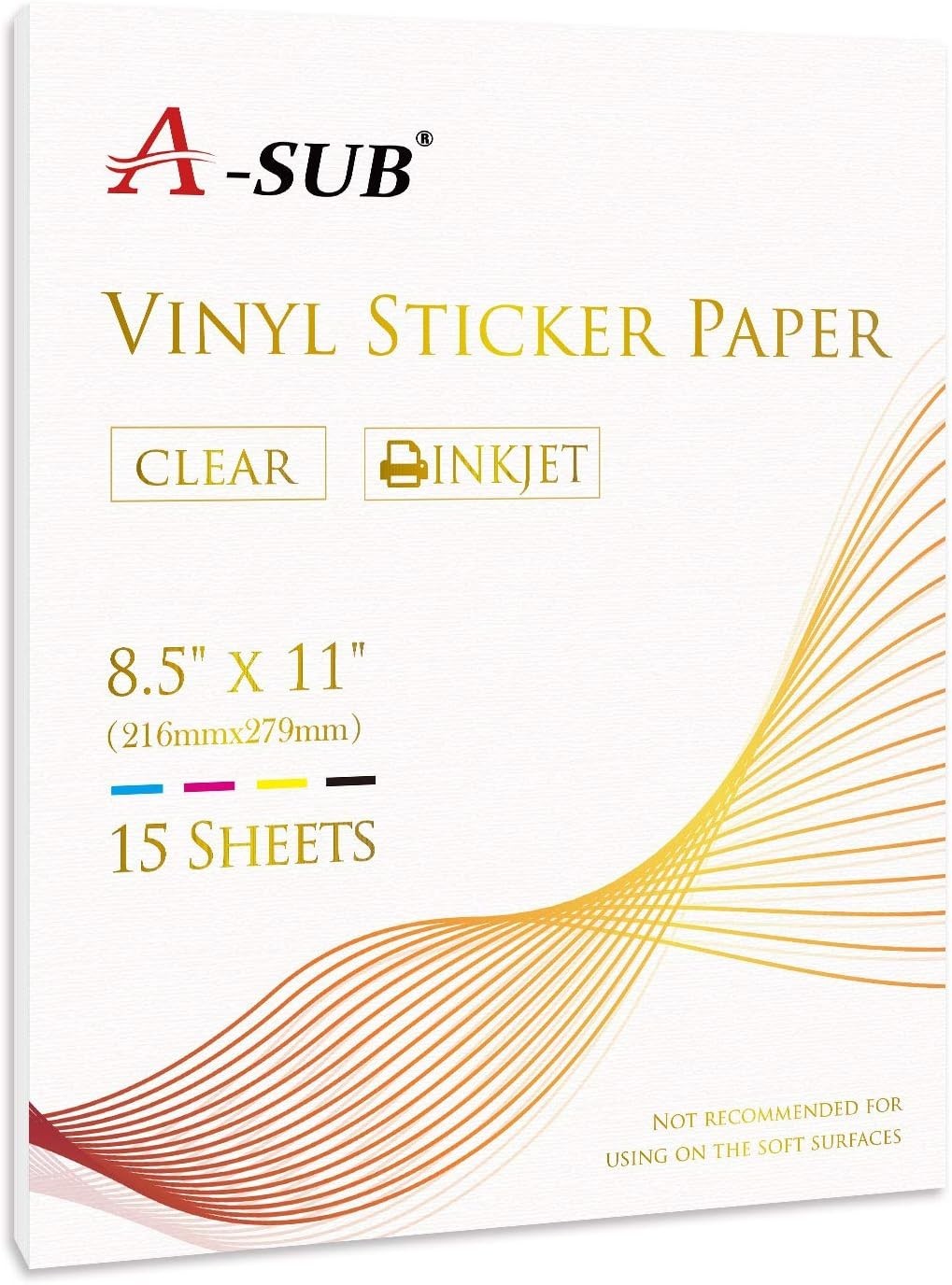 Clear Sticker Paper for Inkjet Printers – Waterproof Translucent Printable Vi…
