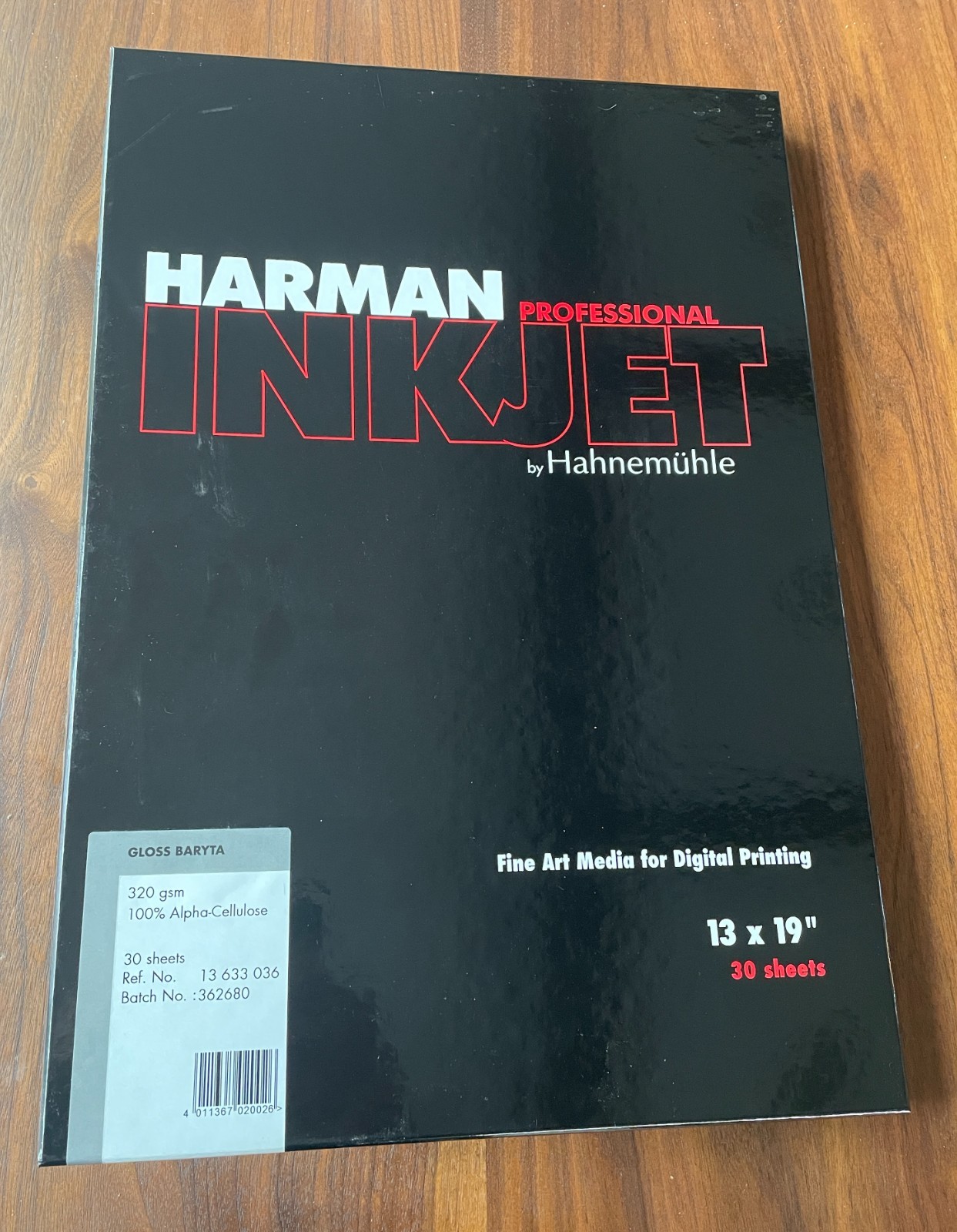 Harman Pro Inkjet Paper by Hahnemuhle 320gsm 13X19 NIB