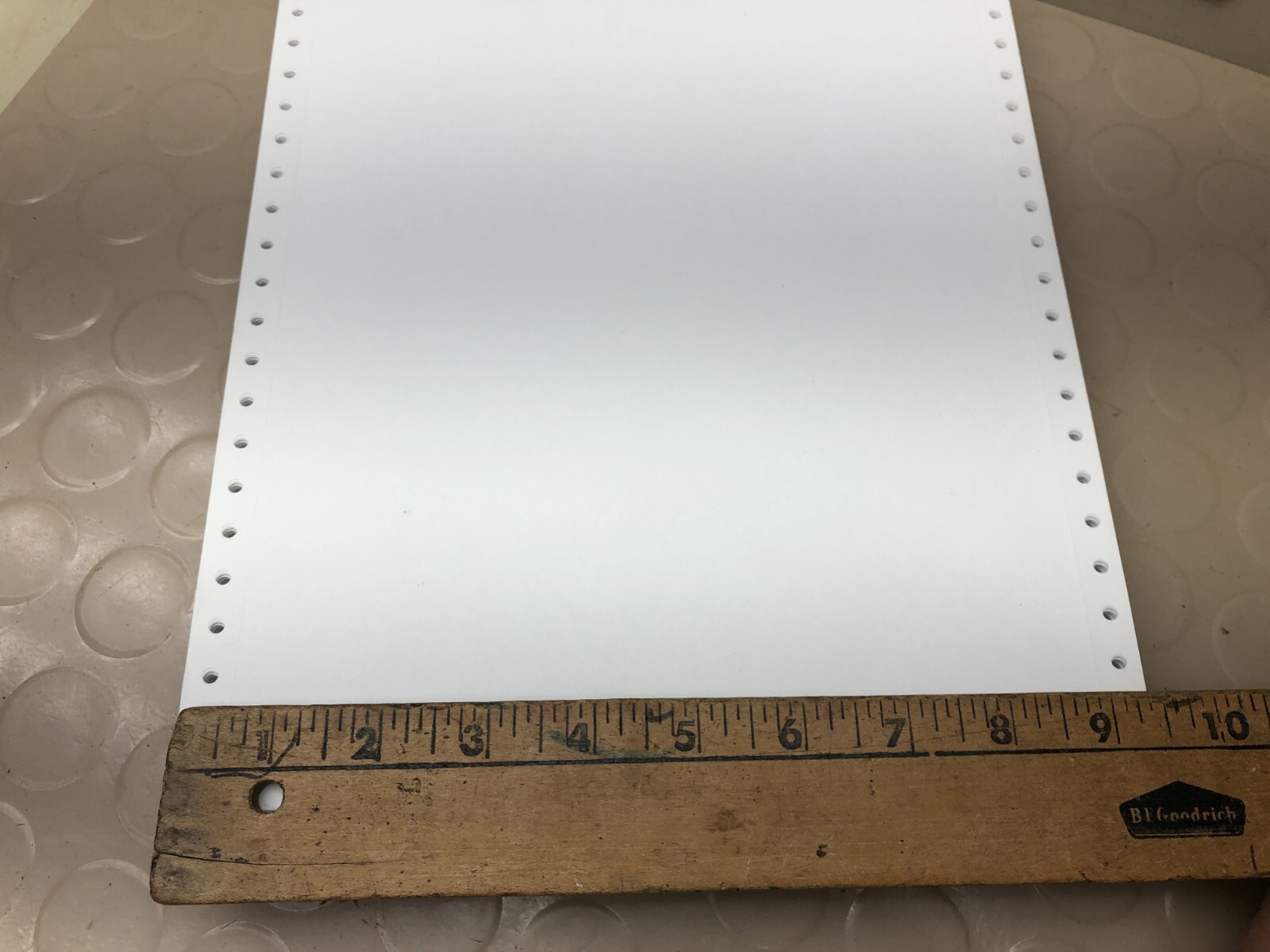 Vintage Continuous Tractor Feed Dot Matrix Printer Paper 9.5″ x 11″ 150+ sheets
