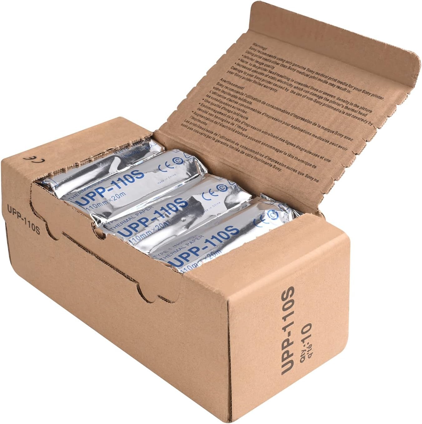 UPP-110S Type I Black and White Video Thermal Ultrasound Paper white