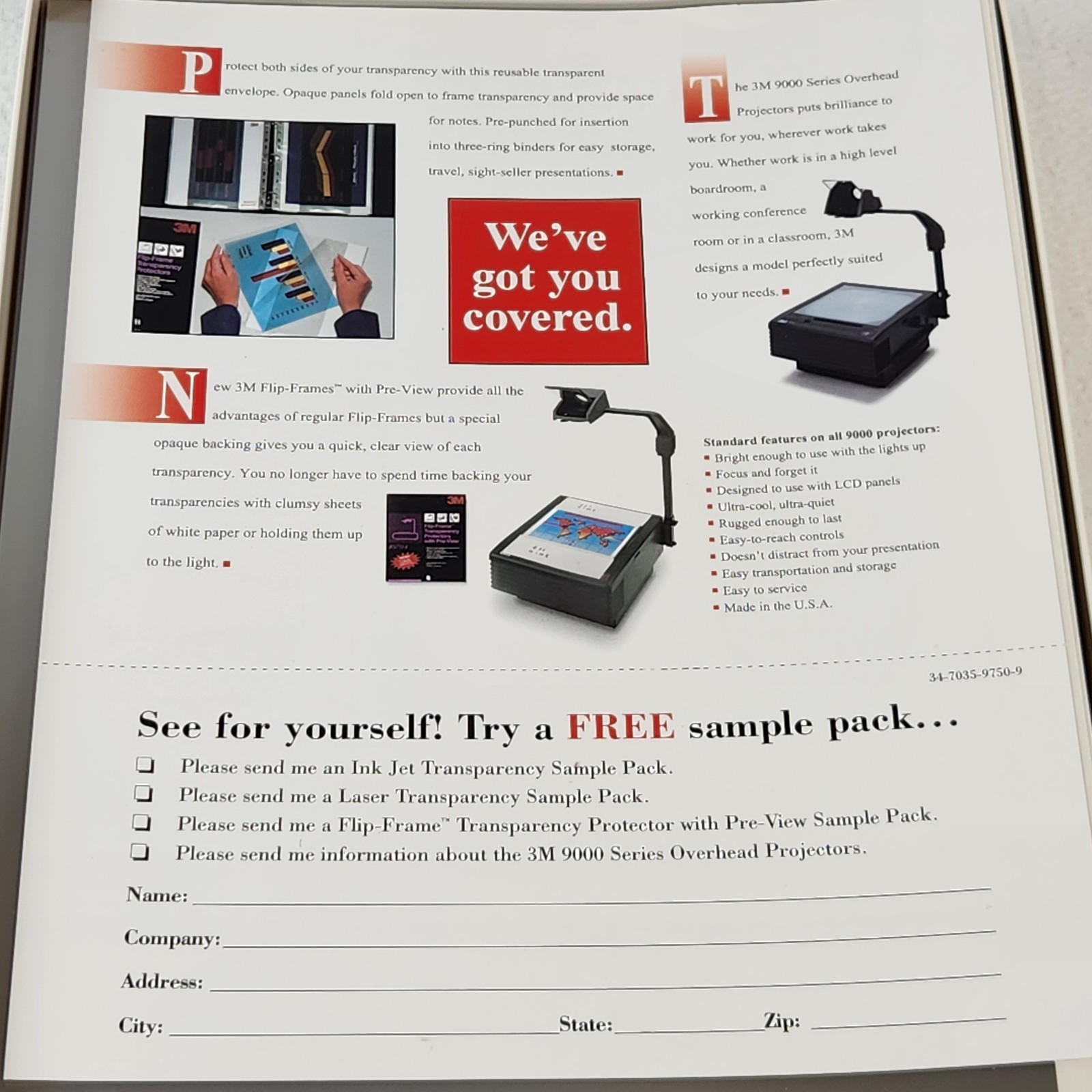 Highland ® 903 Transparency Film For Plain Paper Copiers 8.5×11″ Open Box