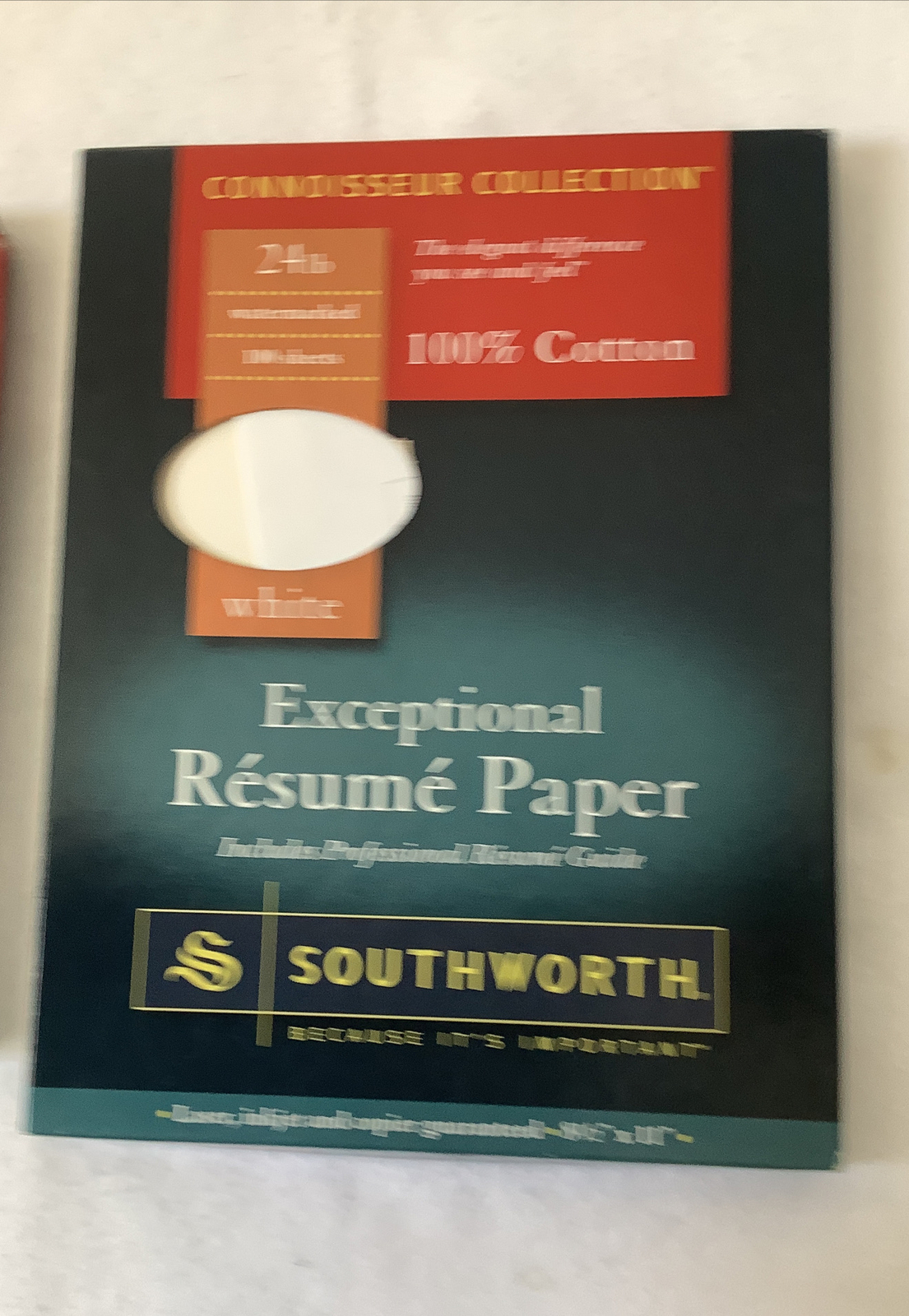 Lot Of Southworth Resume Paper White /envelope 24 lb Weight 100 Sheets