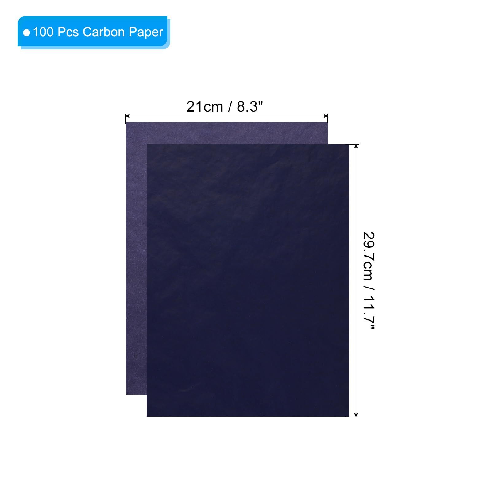 100Sheets A4 CARBON PAPER SHEET PACK HAND COPY – BLUE ﻿