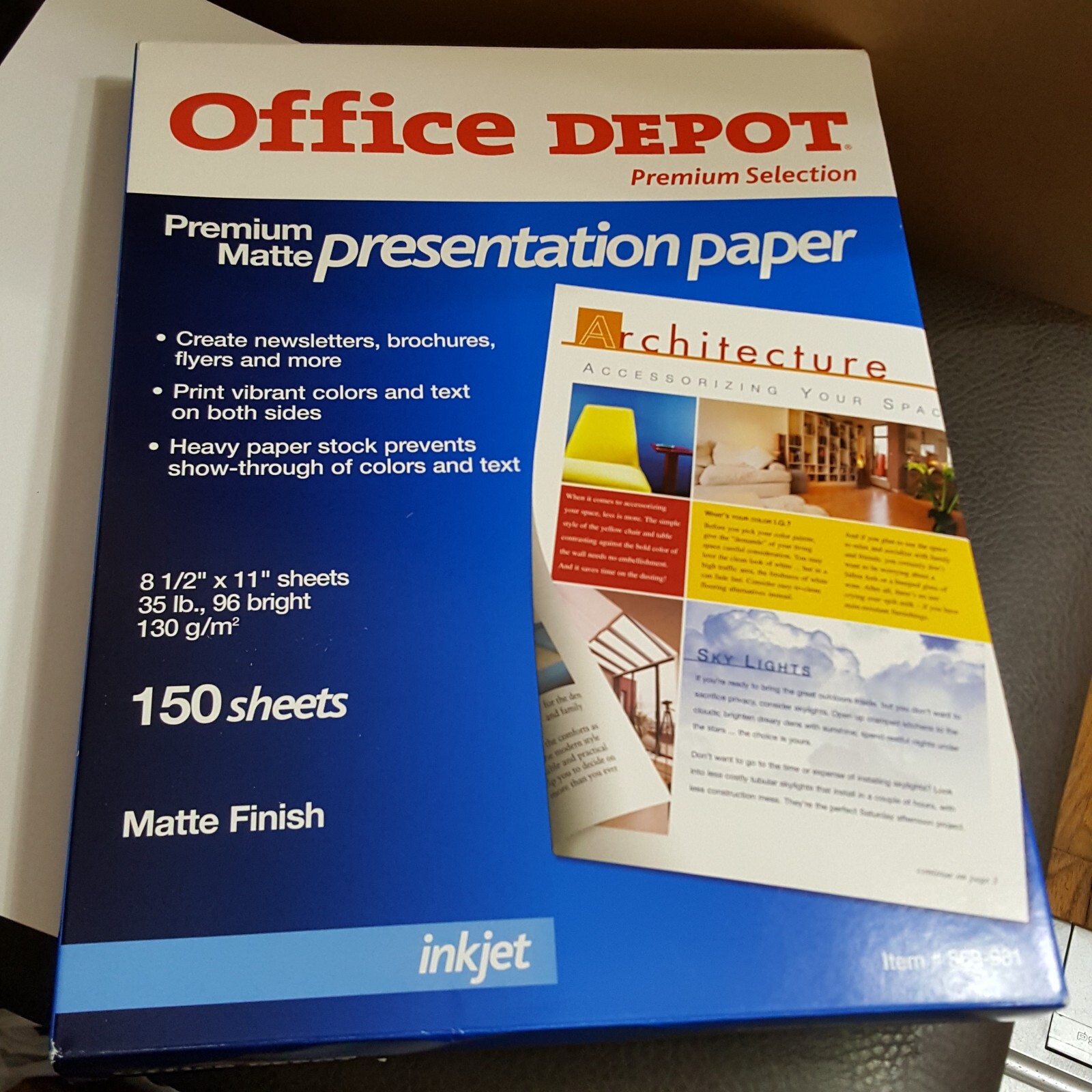 Office Depot Brand Premium Matte Inkjet Presentation Paper + Thicker loose paper