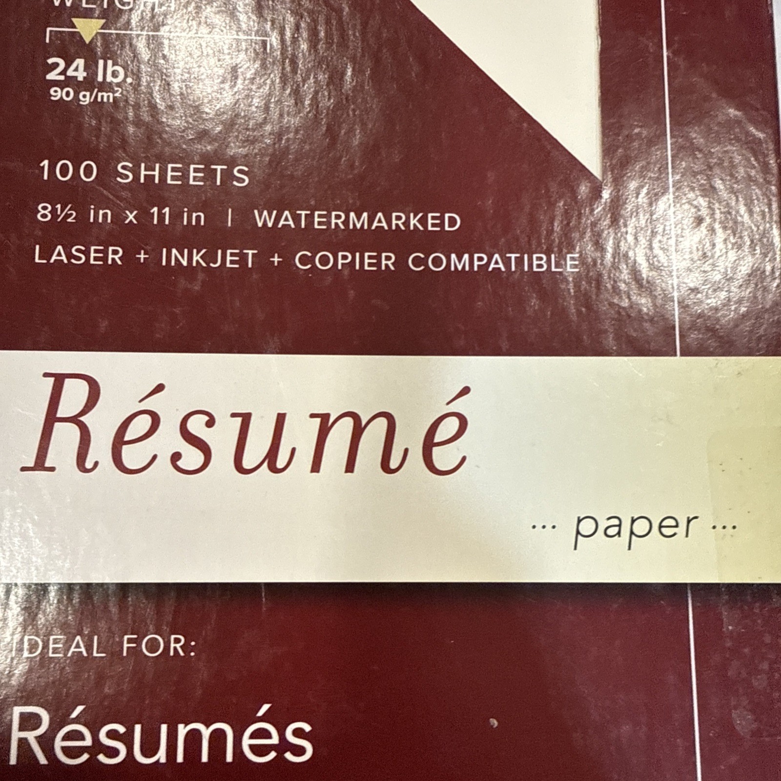 50 Sheets-Southworth Company 24Lb. Ivory Linen Business Paper