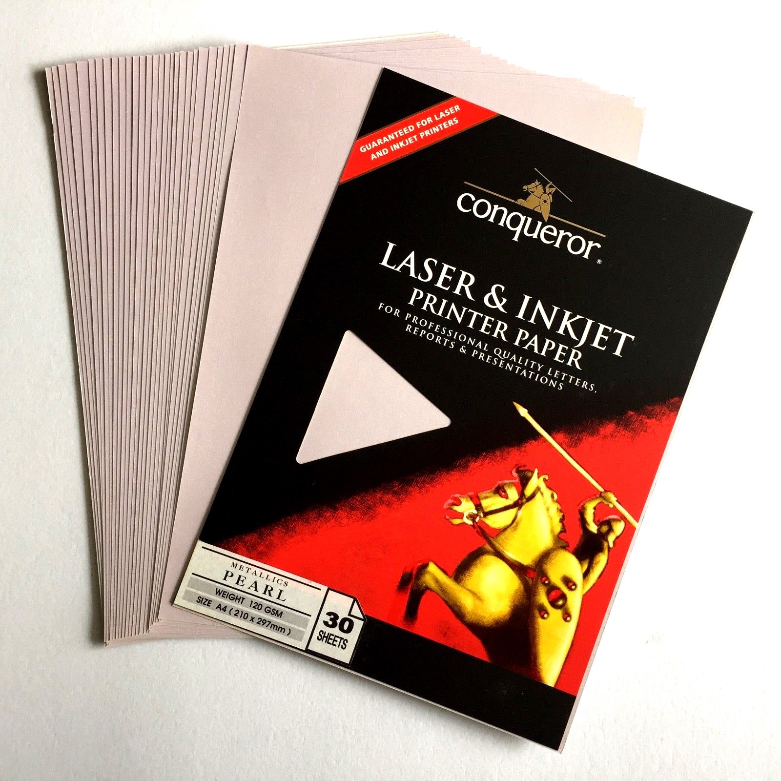 Conqueror Pearl Metallic Paper Pack A4 Bundle Pack 2 packs x 30 sheets 120gsm
