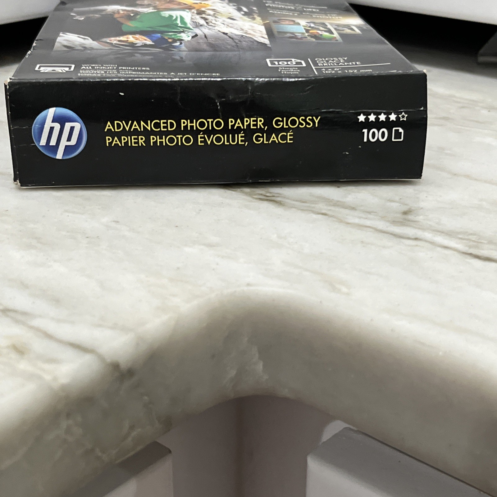 HP Advanced Photo Glossy Q6638A Paper 100 Sheets 4″x6″ 66lb All InkJet Printers