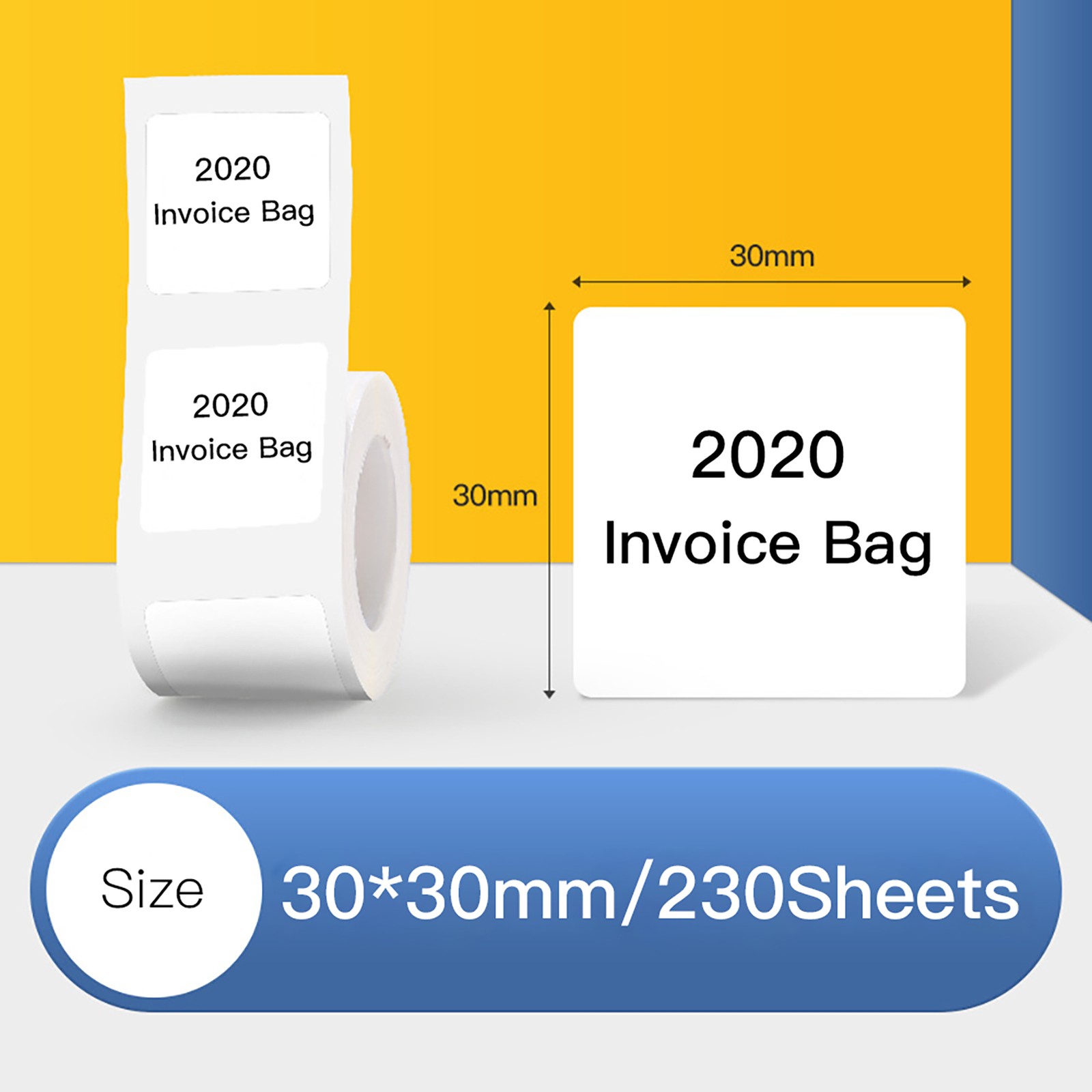 1-Niimbot White Blank Thermal Printing Paper Roll For B21 Label Printer ZVNU