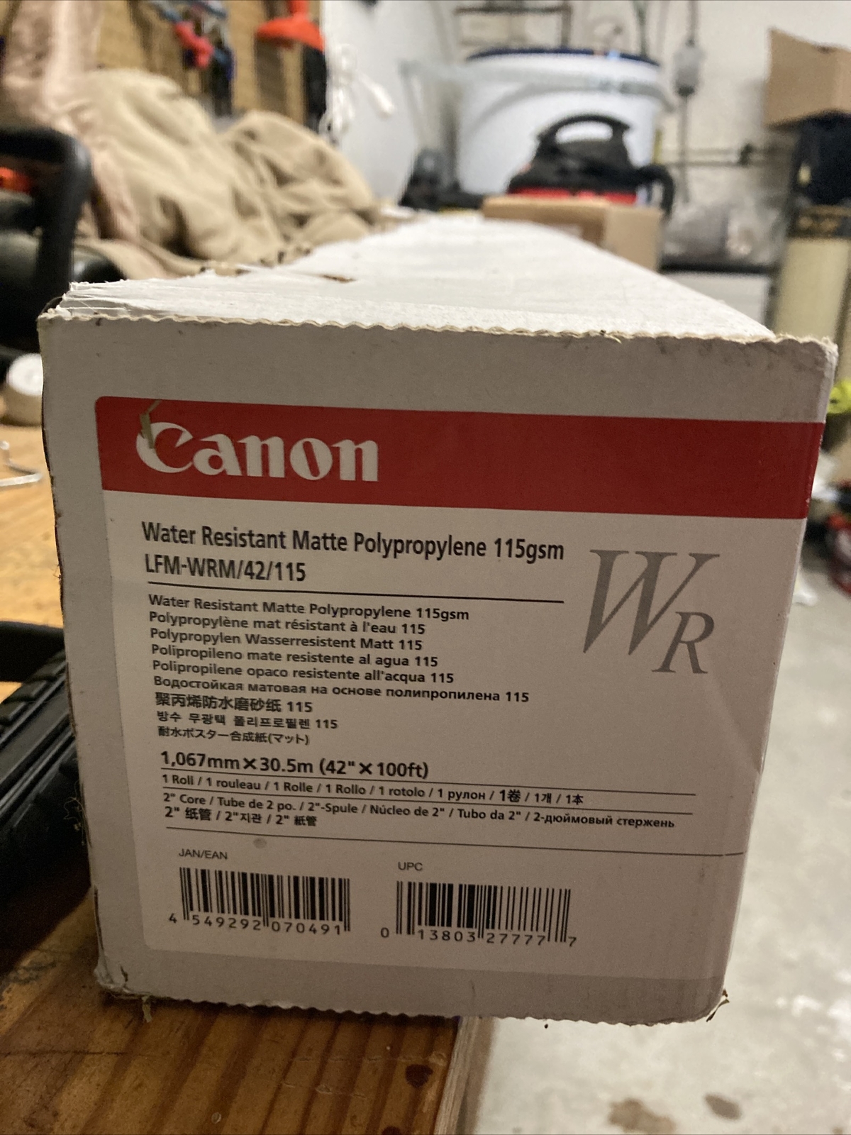 Canon Water Resistant Matte Polypropylene 115gsm (42″ x 100′ Roll)