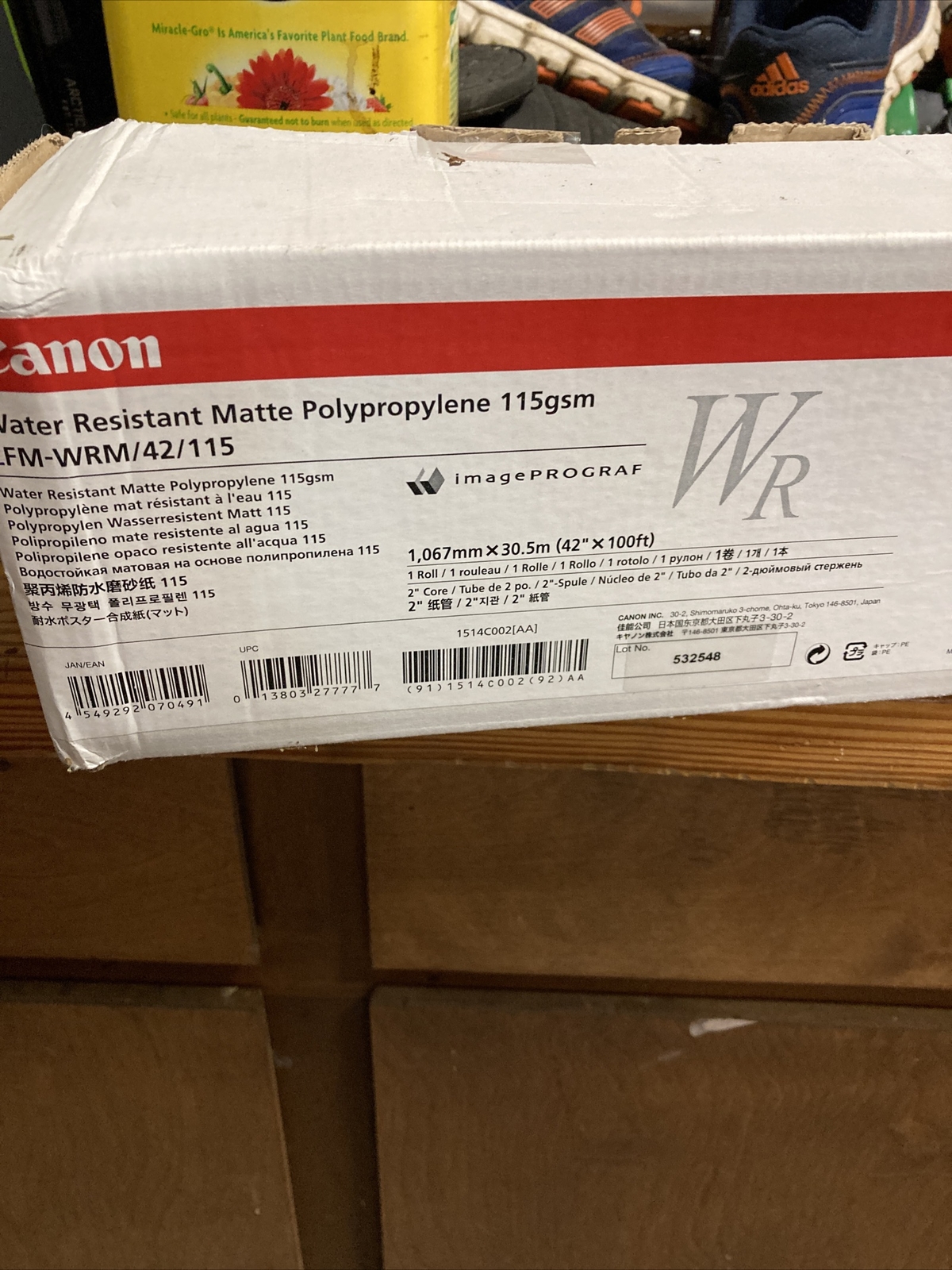 Canon Water Resistant Matte Polypropylene 115gsm (42″ x 100′ Roll)
