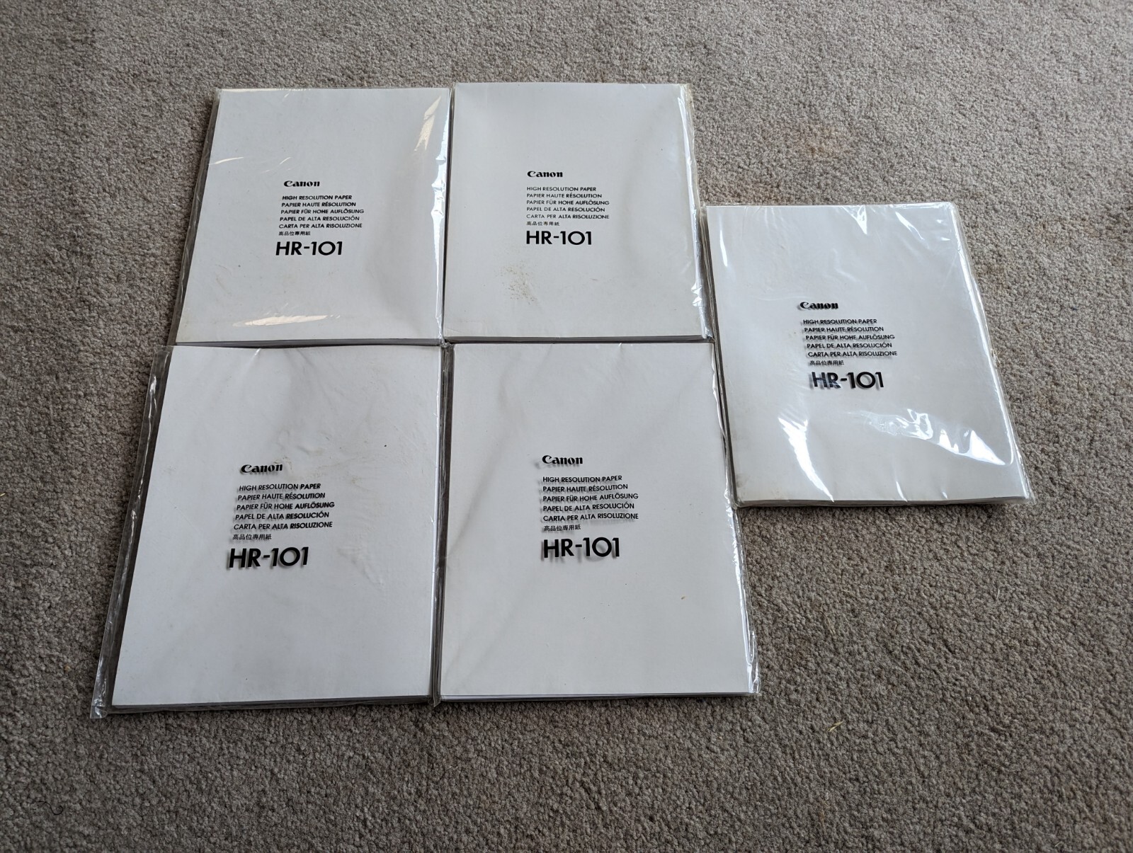 Canon HR-101 High Resolution Inkjet Paper 8.5″ x 11″ 250 Sheets
