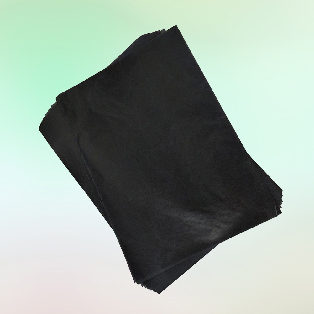 100Pcs Reusable Carbon Transfer Paper Black for Crafts Writing Durable Sheets