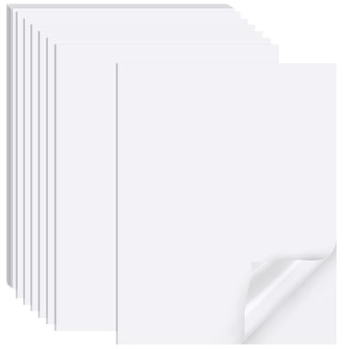Printable Sticker Paper for Inkjet Printer, 40 Sheets 8.5″x11” Matte Sticker