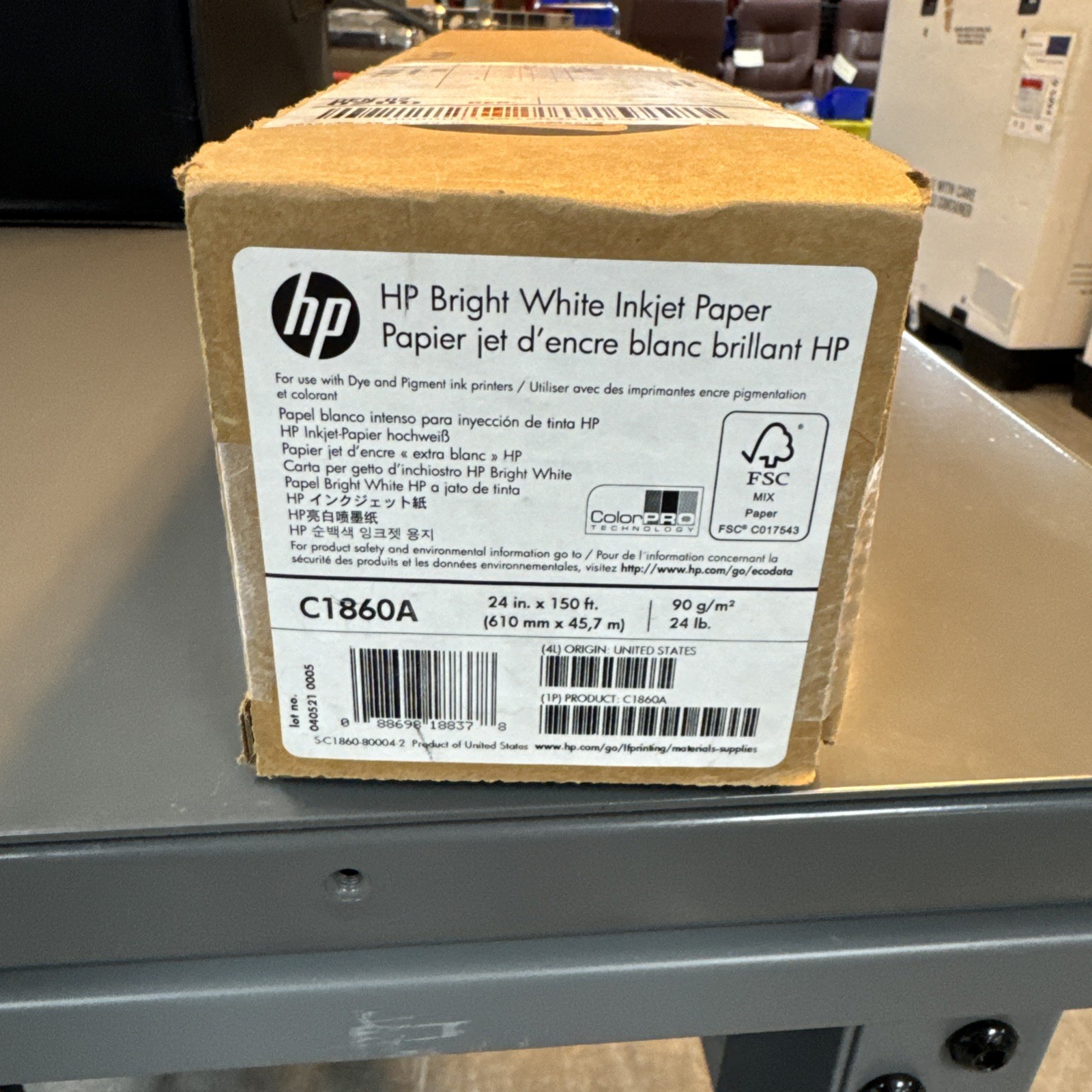 NEW!! HP C1860A BRIGHT WHITE INKET PAPER